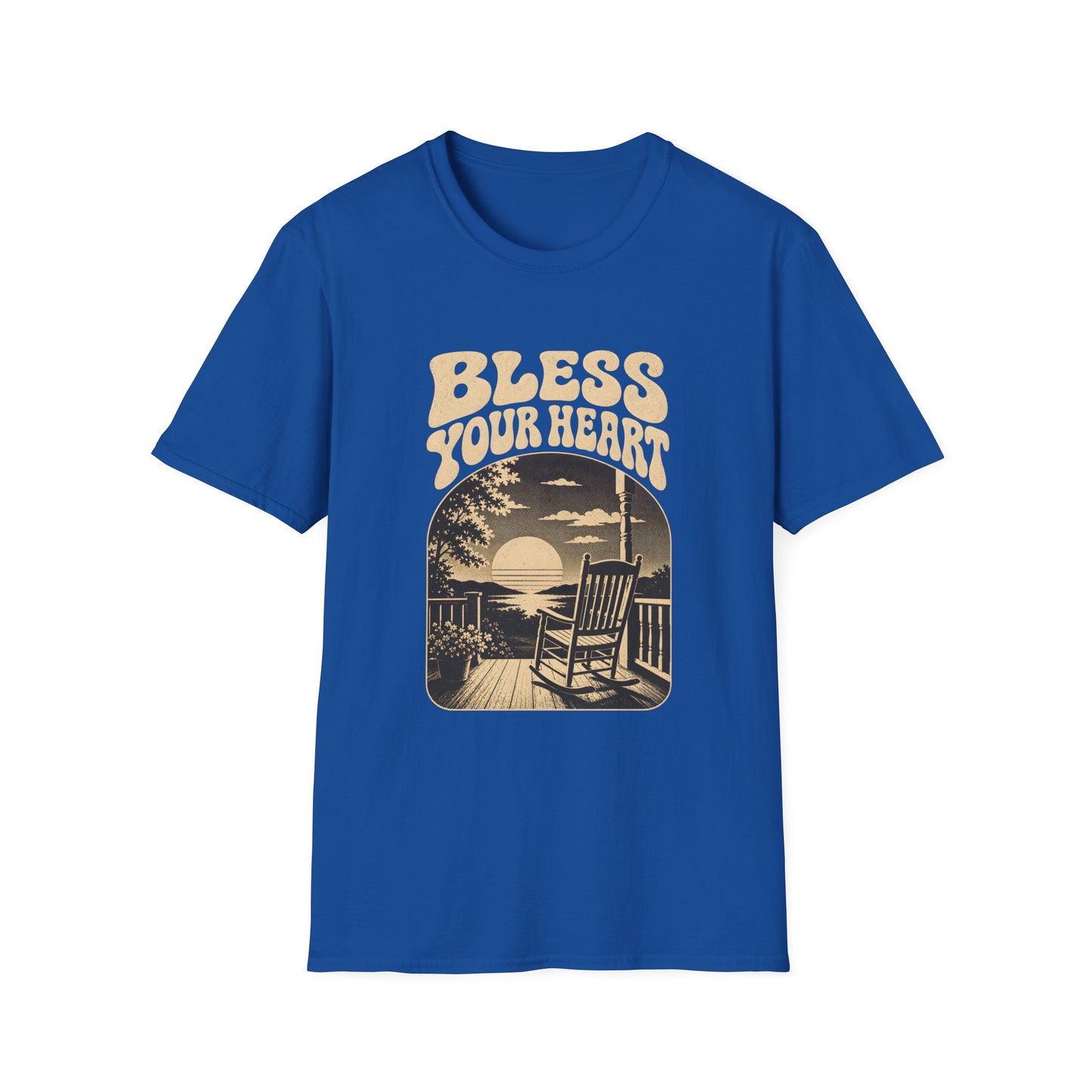 Bless Your Heart Southern Sunset Porch Graphic T-shirt