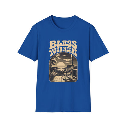 Bless Your Heart Southern Sunset Porch Graphic T-shirt