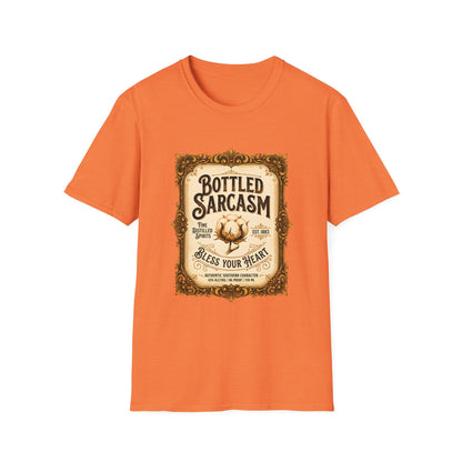 Bottled Sarcasm Vintage Label Graphic T-Shirt