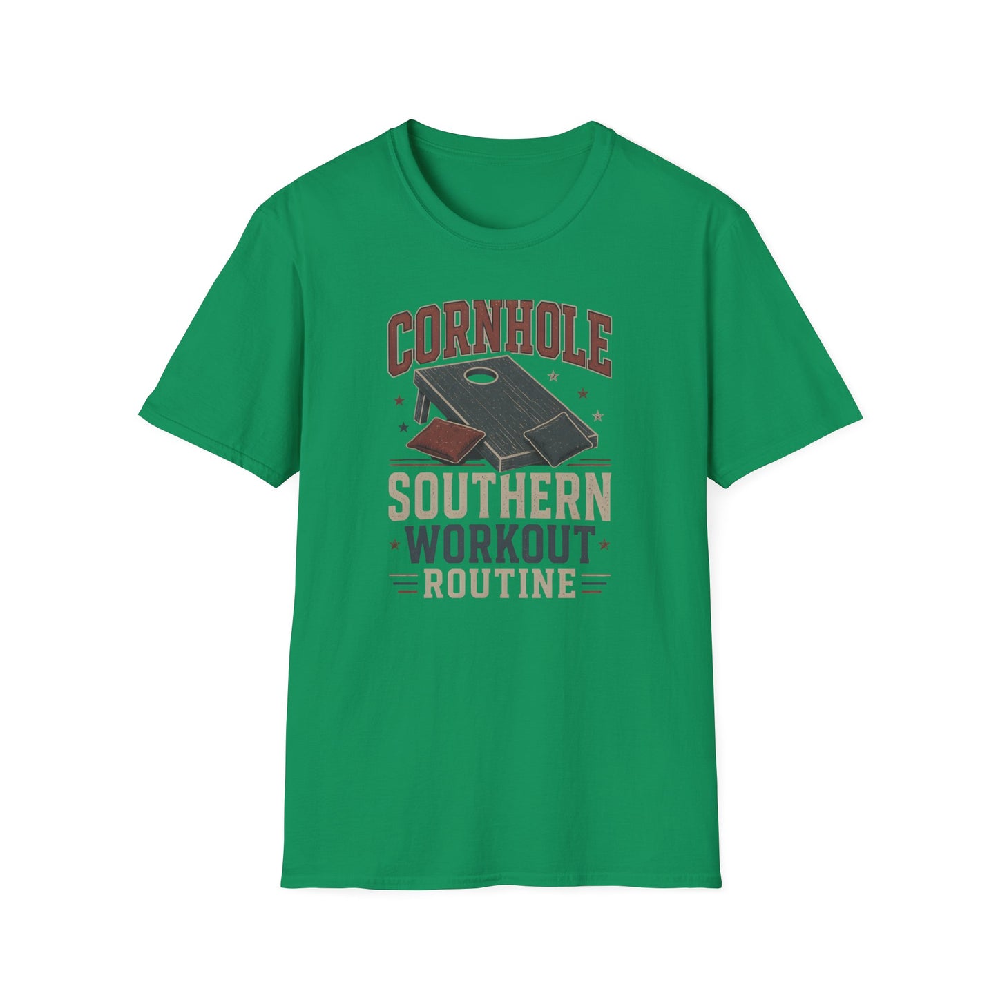 Cornhole Southern Workout Routine T-Shirt - HomeGrown South Graphic Tee (View 6)