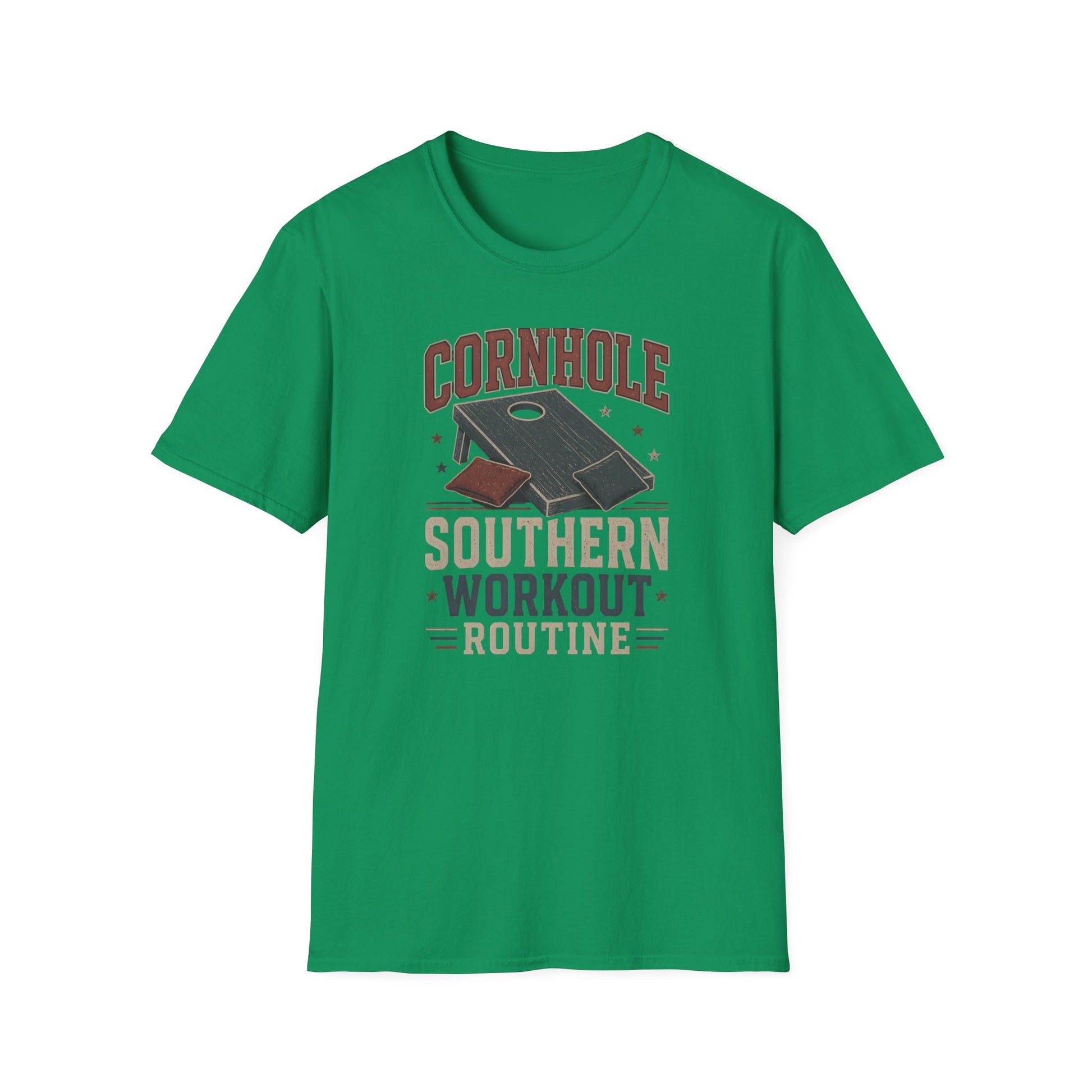 Cornhole Southern Workout Routine T-Shirt - HomeGrown South Graphic Tee (View 6)