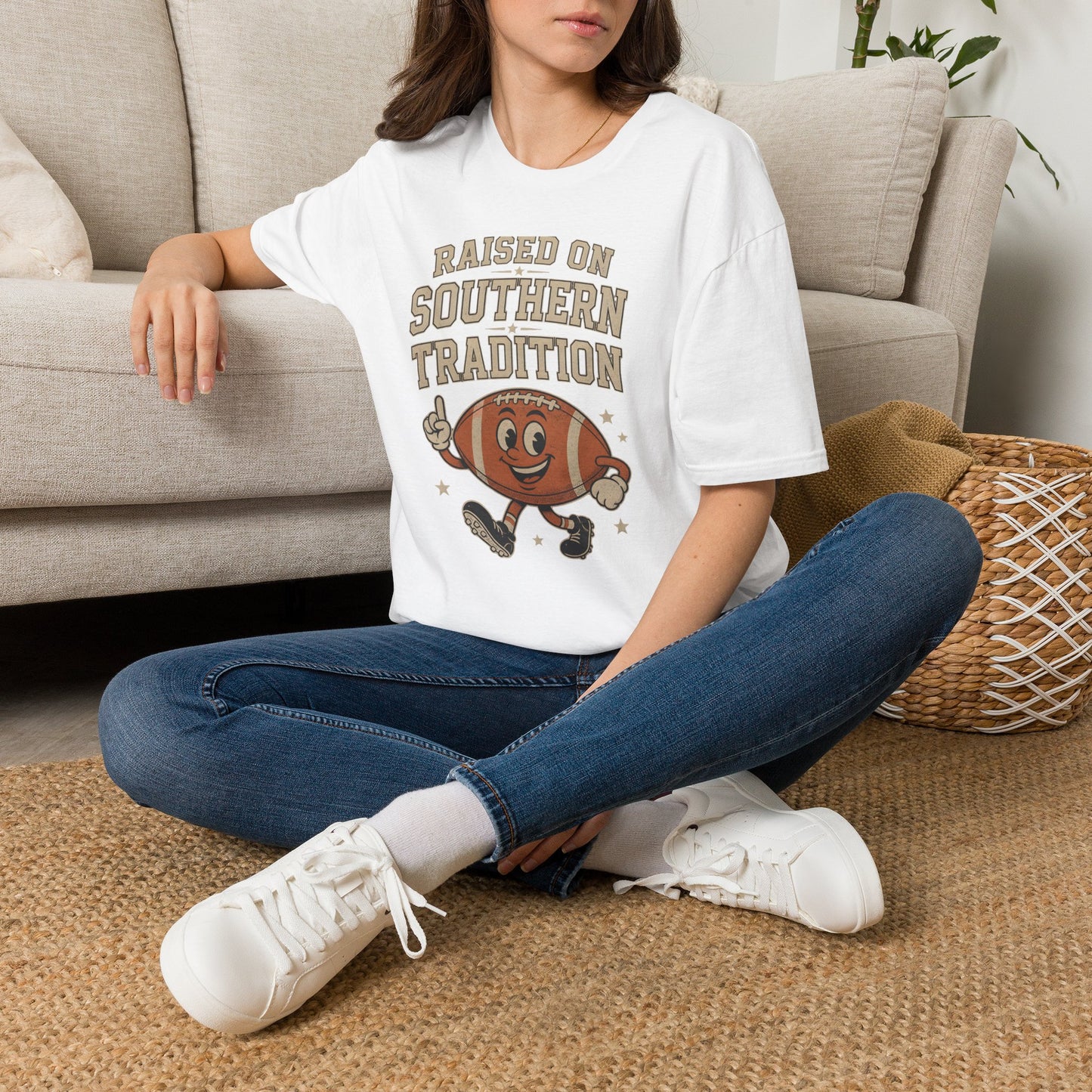 Raised On Southern Tradition Football Fan T-Shirt