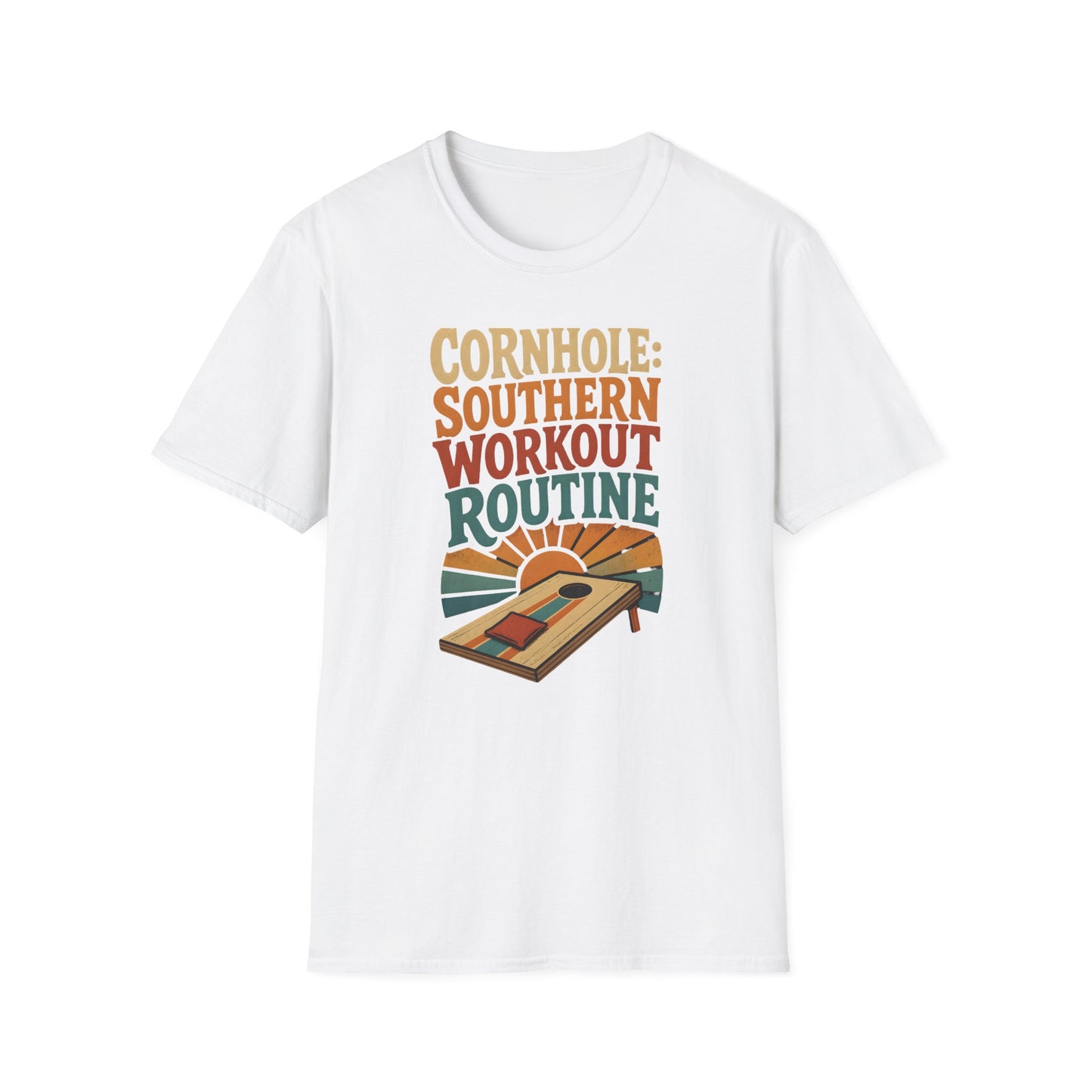 Cornhole Southern Workout Routine Fun T-Shirt