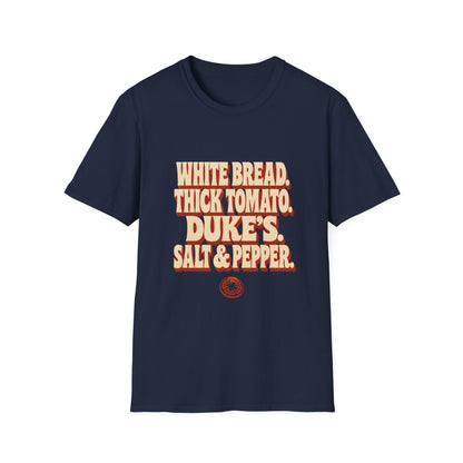 White Bread Thick Tomato Dukes Salt Pepper T-Shirt