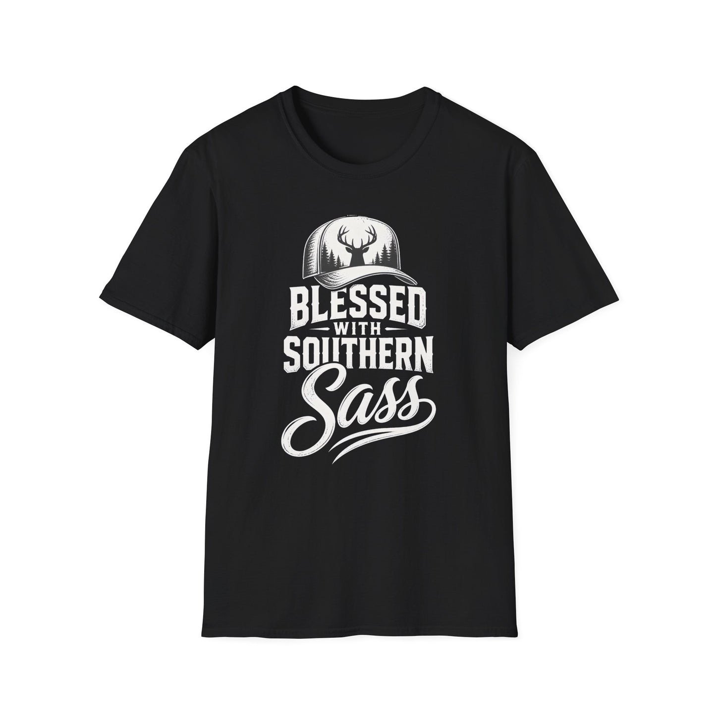Blessed With Southern Sass Deer Hat T-Shirt