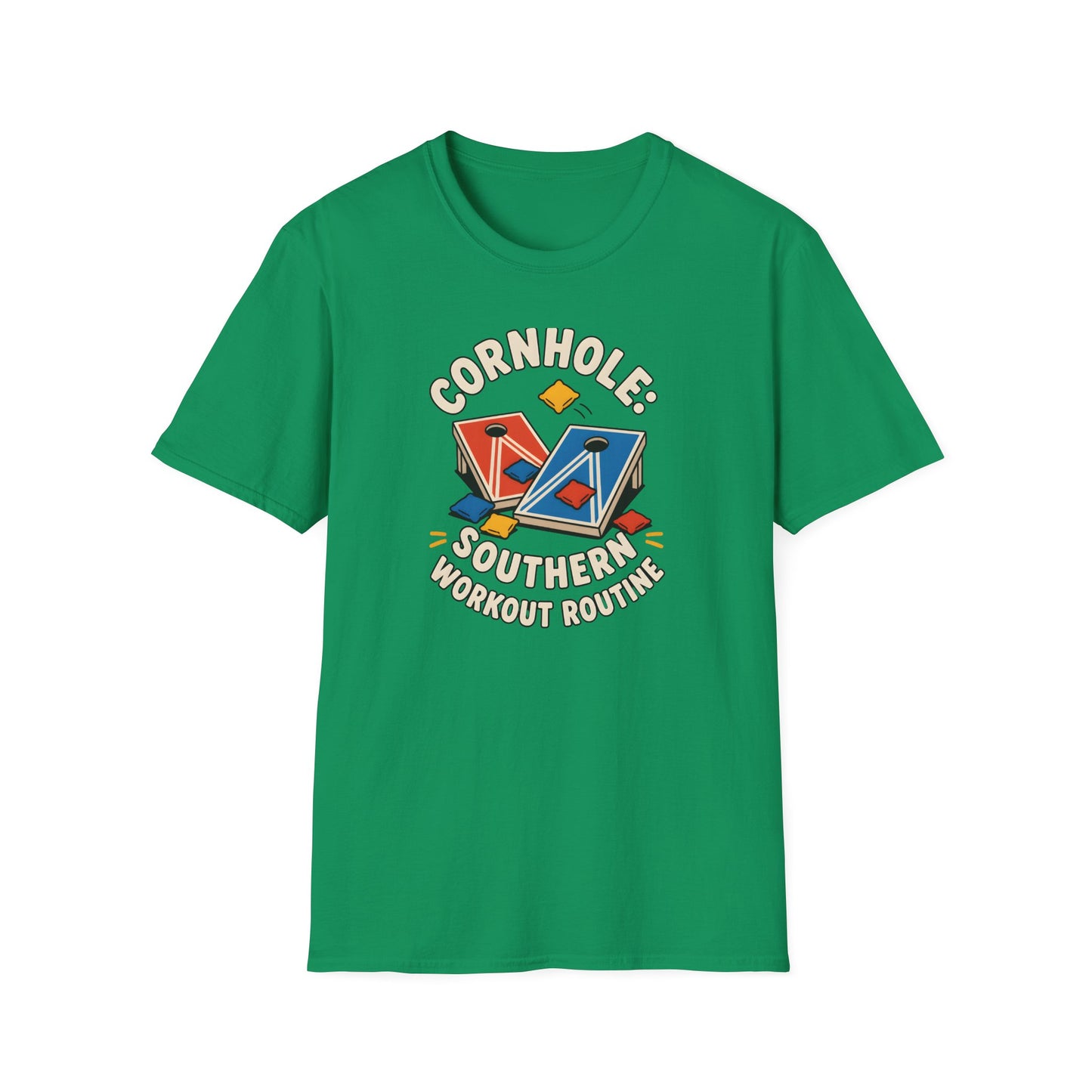 Cornhole Southern Workout Routine Fun Game T-Shirt