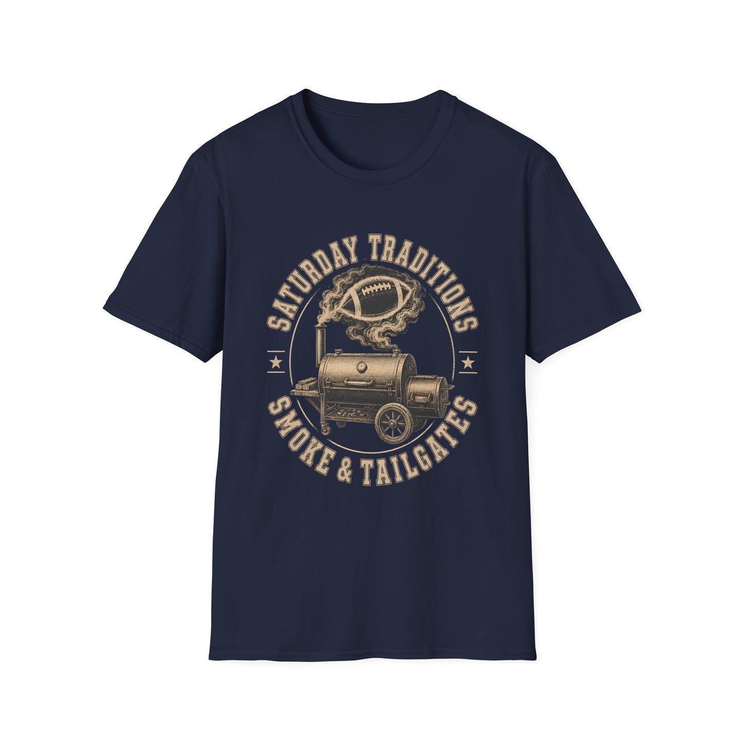 Saturday Traditions Smoke Tailgate Football T-Shirt