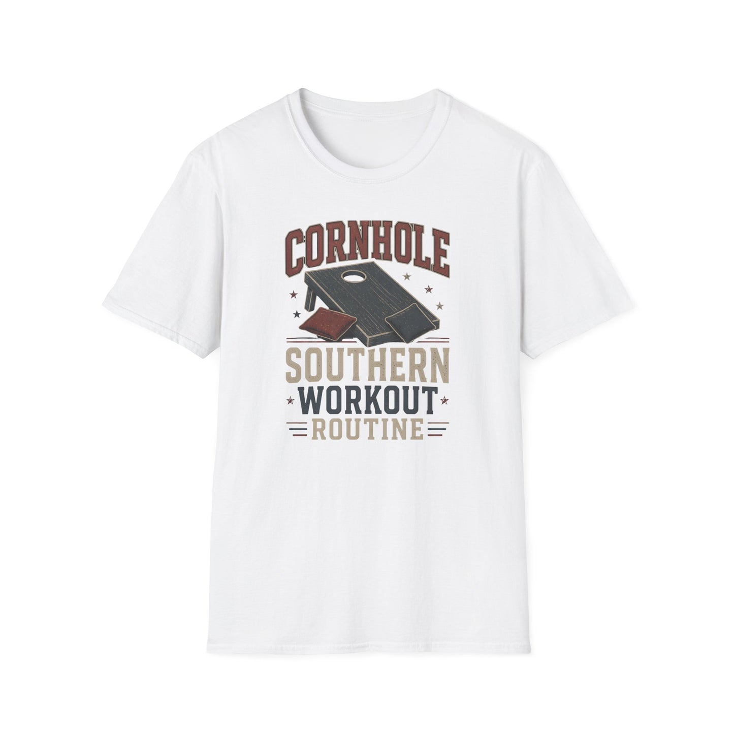 Cornhole Southern Workout Routine T-Shirt - HomeGrown South Graphic Tee (View 2)