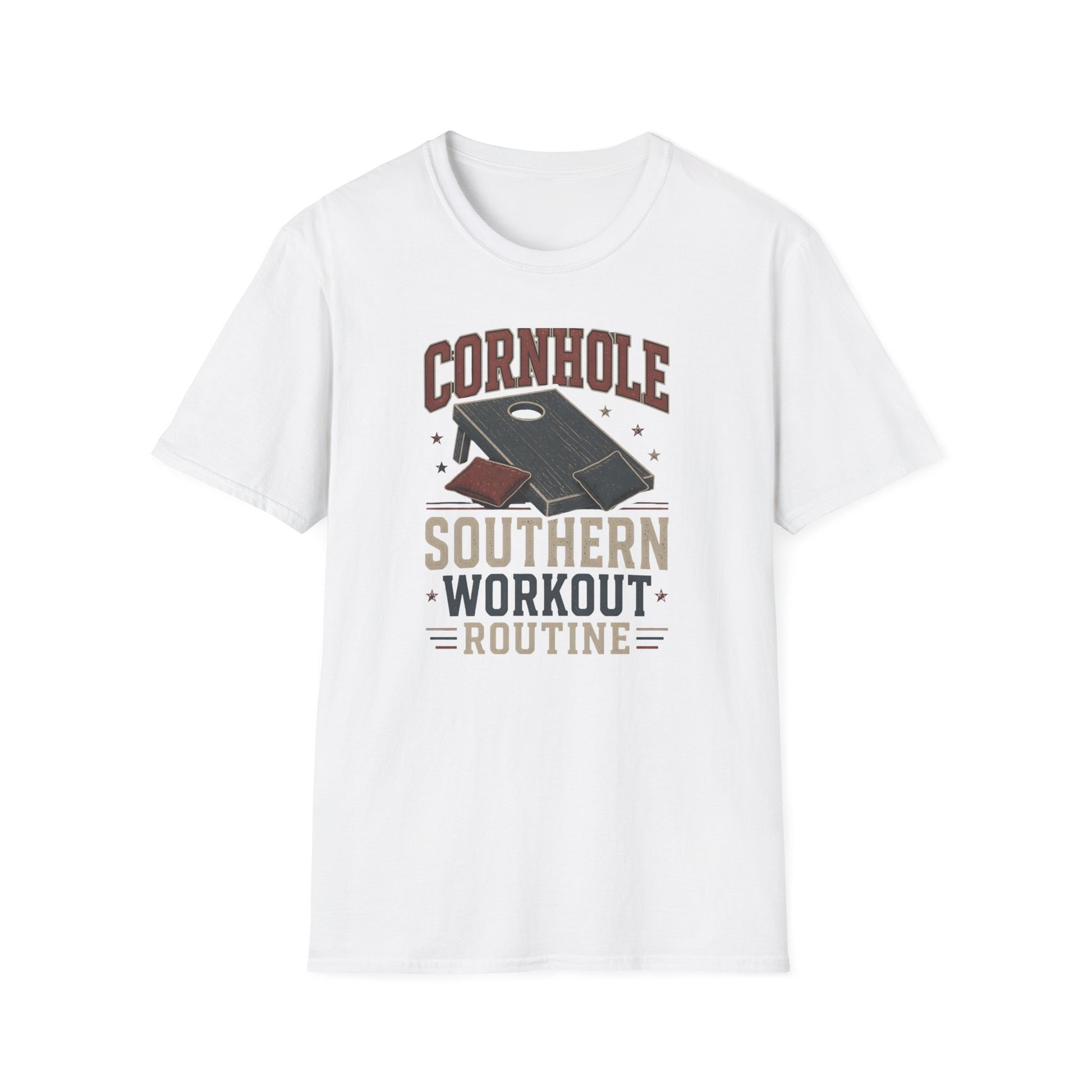 Cornhole Southern Workout Routine T-Shirt - HomeGrown South Graphic Tee (View 2)