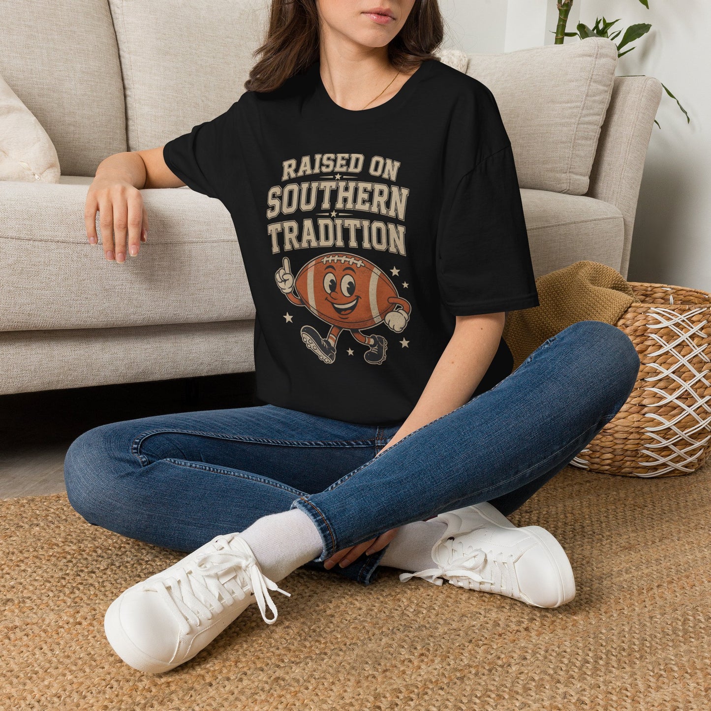 Raised On Southern Tradition Football Fan T-Shirt