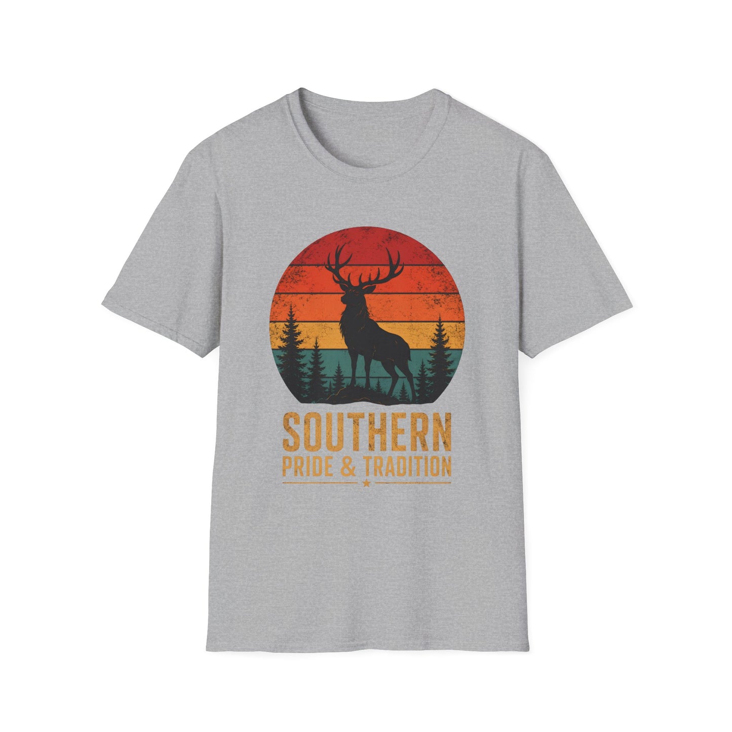 Southern Pride And Tradition Deer Sunset T-Shirt