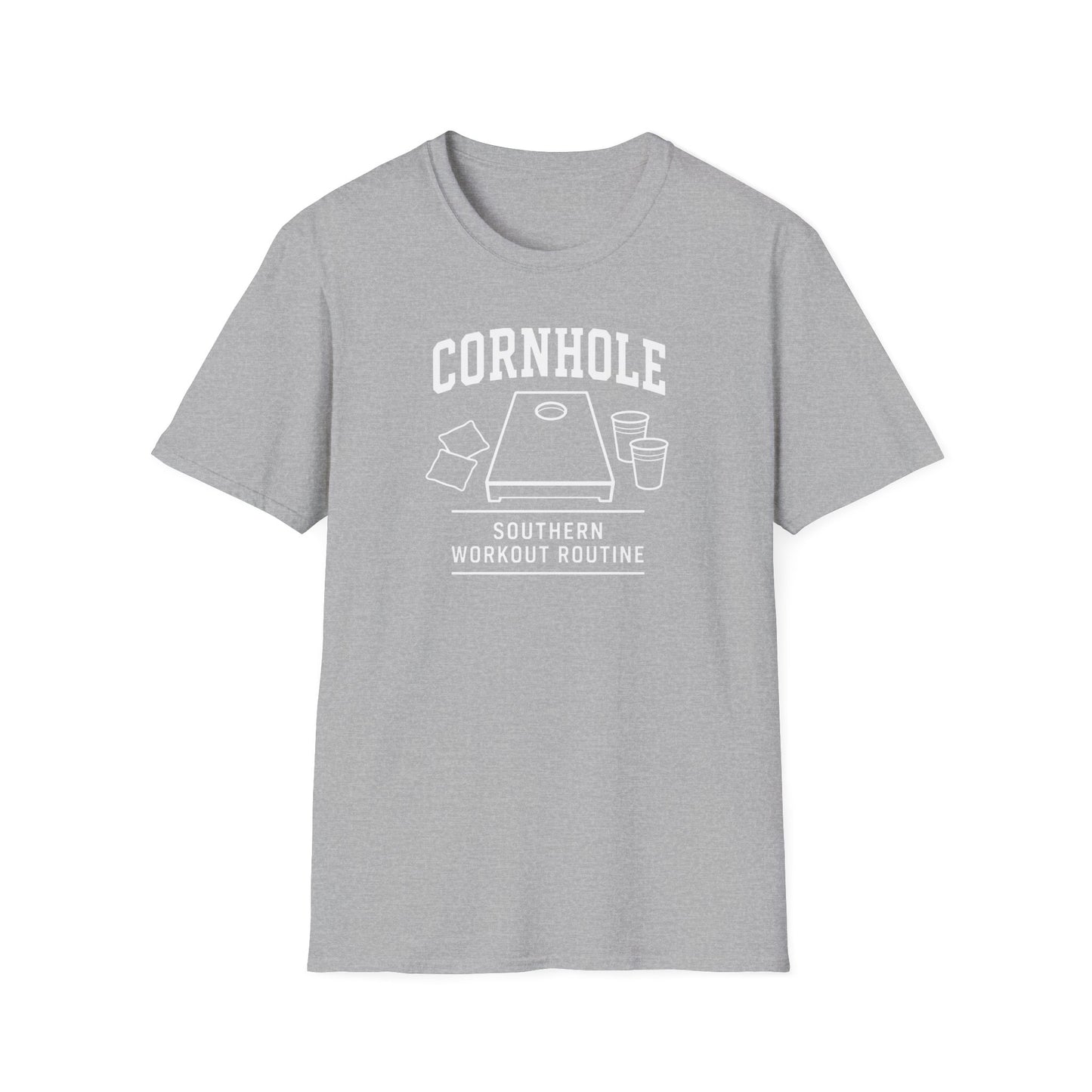 Cornhole Southern Workout Routine Game T-Shirt