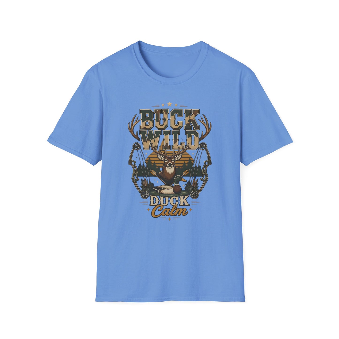 Buck Wild Duck Calm Hunting Deer Bow Archery Outdoors T-Shirt