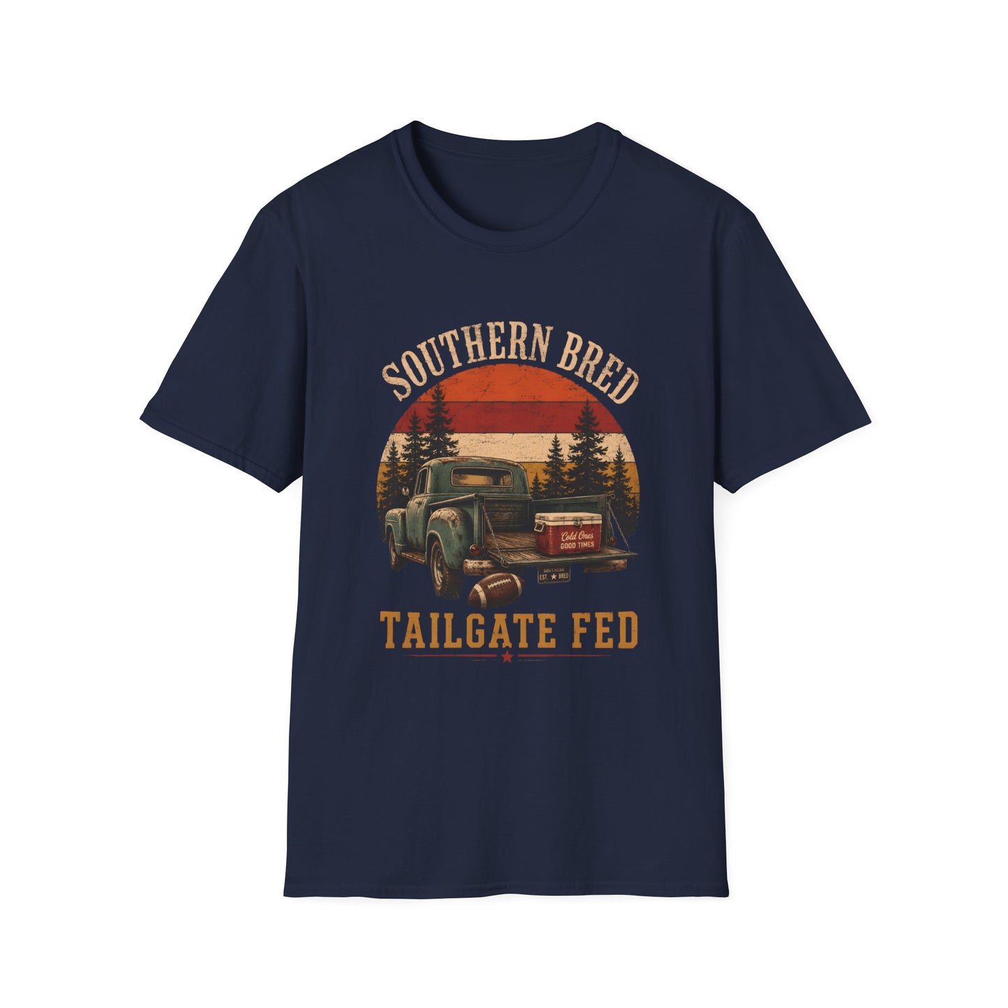 Southern Bred Tailgate Fed Vintage Truck T-Shirt