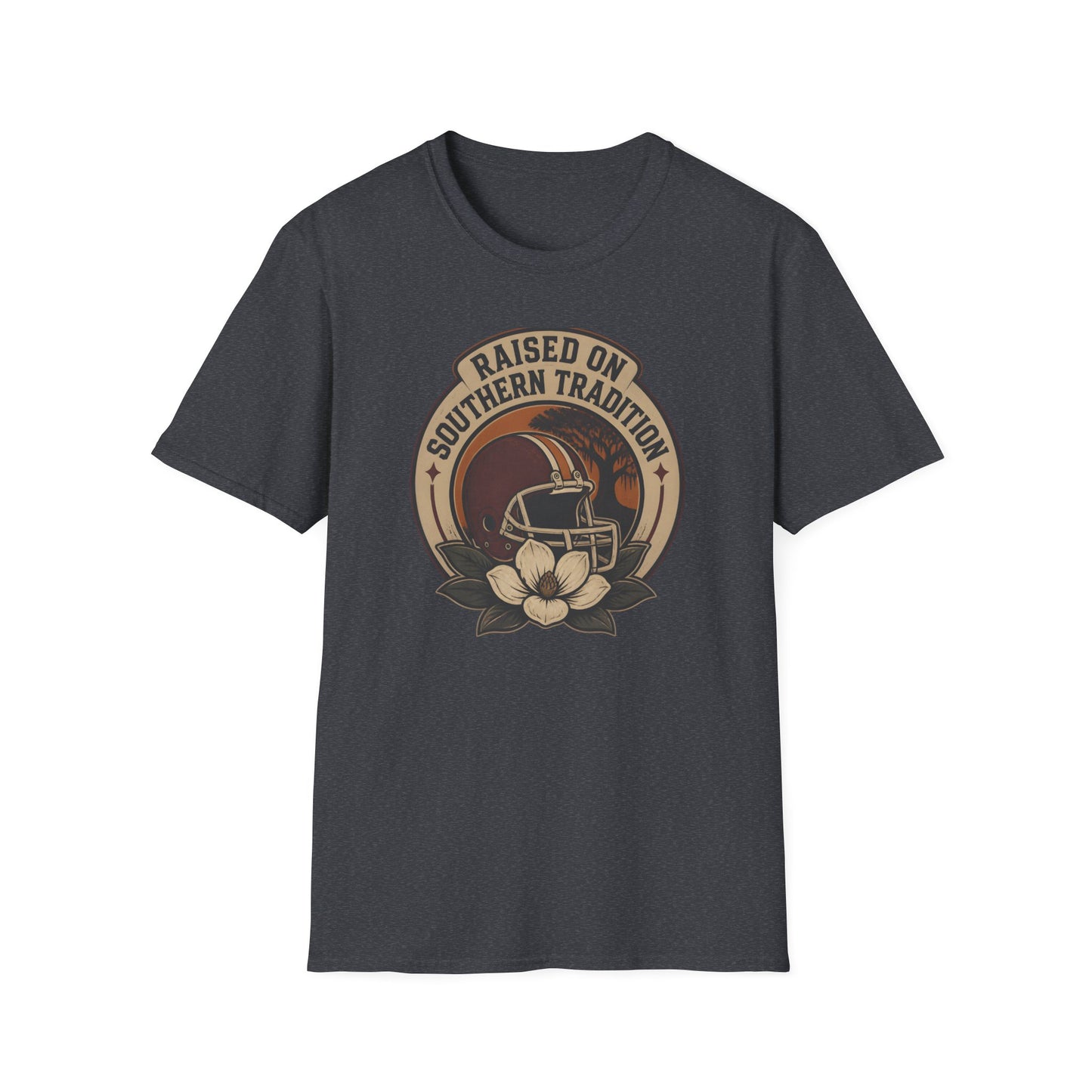 Raised On Southern Tradition Vintage Football Helmet T-Shirt
