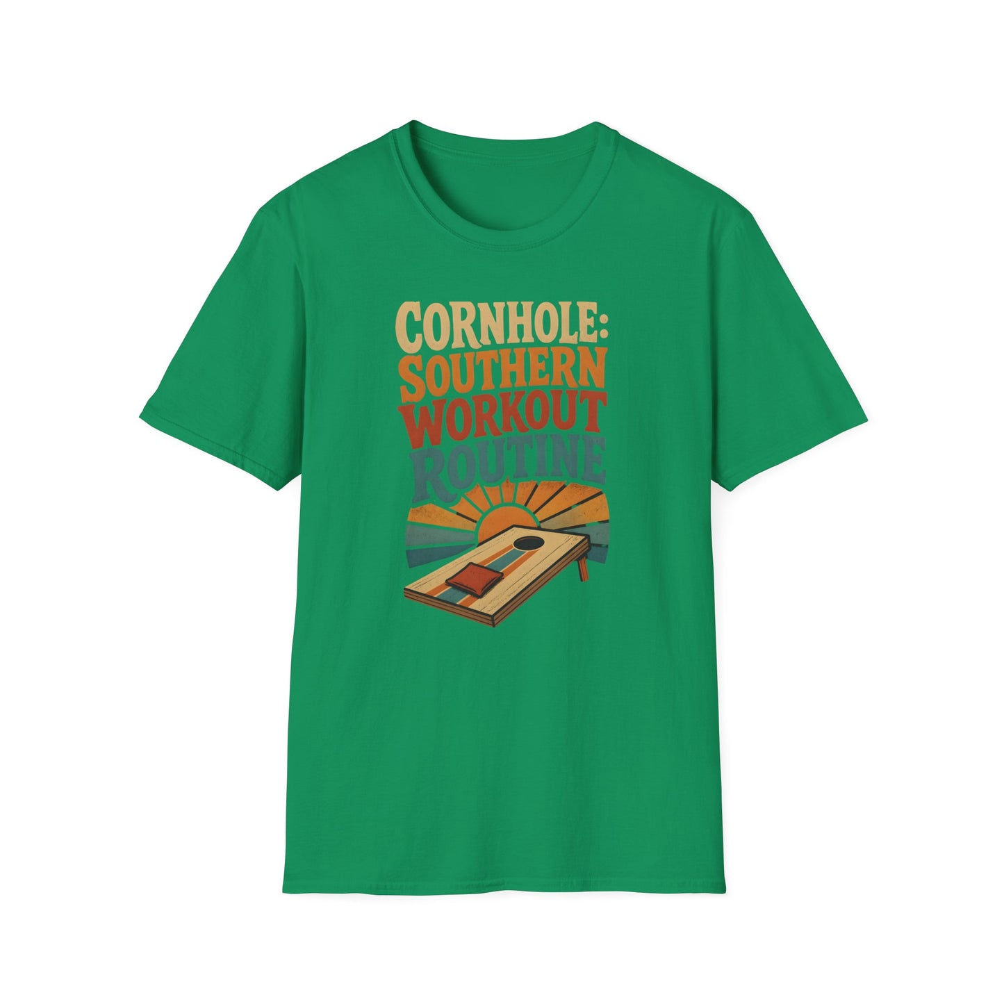 Cornhole Southern Workout Routine Fun T-Shirt