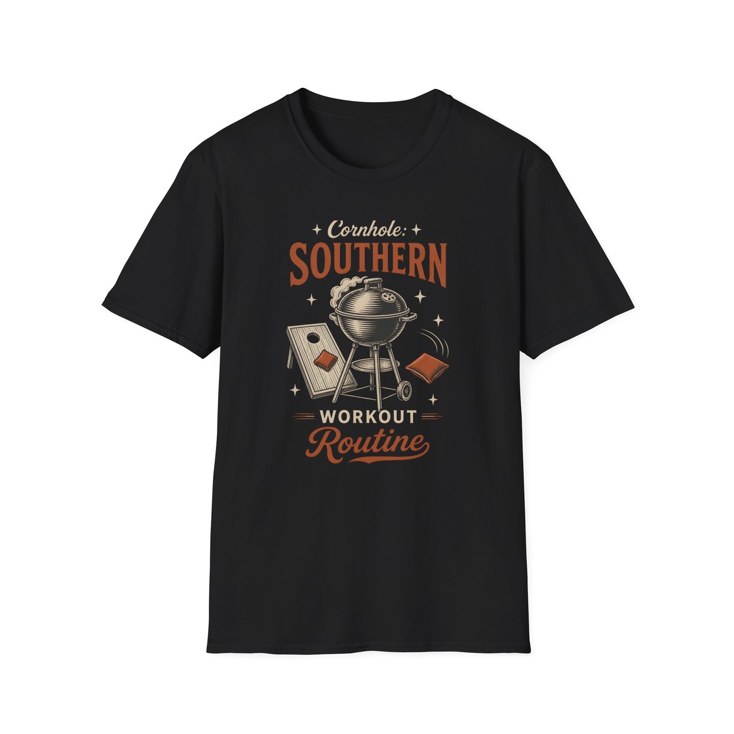 Cornhole Southern Workout Routine Fun Game T-Shirt