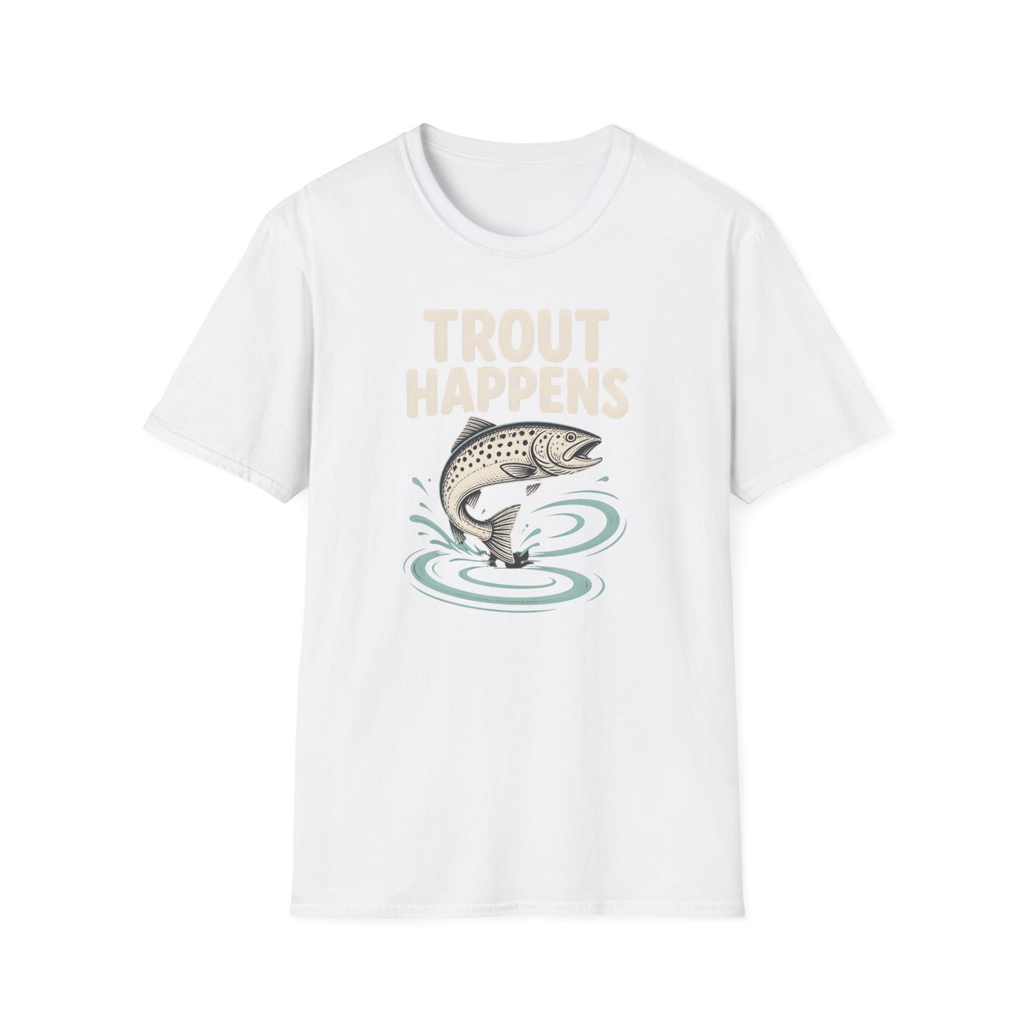 Trout Happens Fishing Lover Fisherman Outdoor Angler T-Shirt