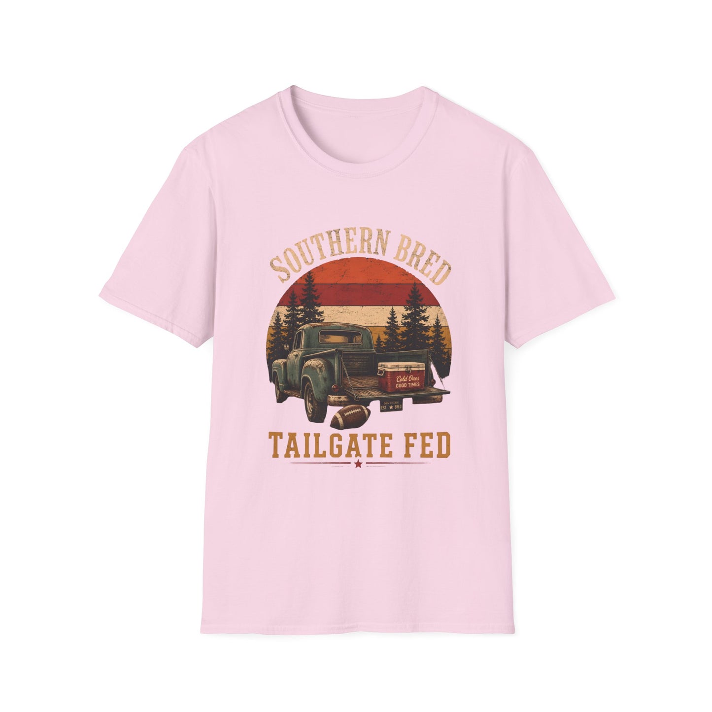 Southern Bred Tailgate Fed Vintage Truck T-Shirt