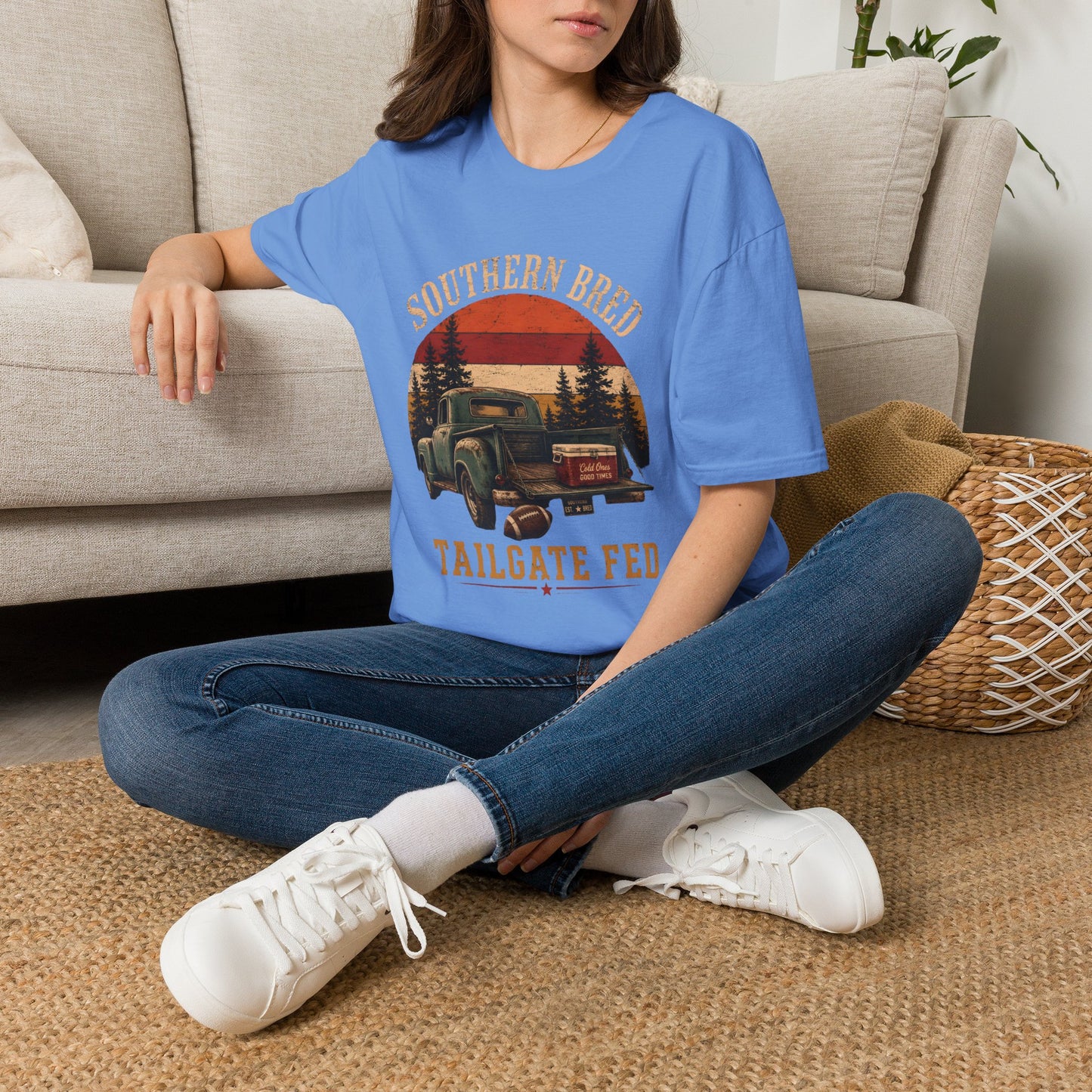 Southern Bred Tailgate Fed Vintage Truck T-Shirt