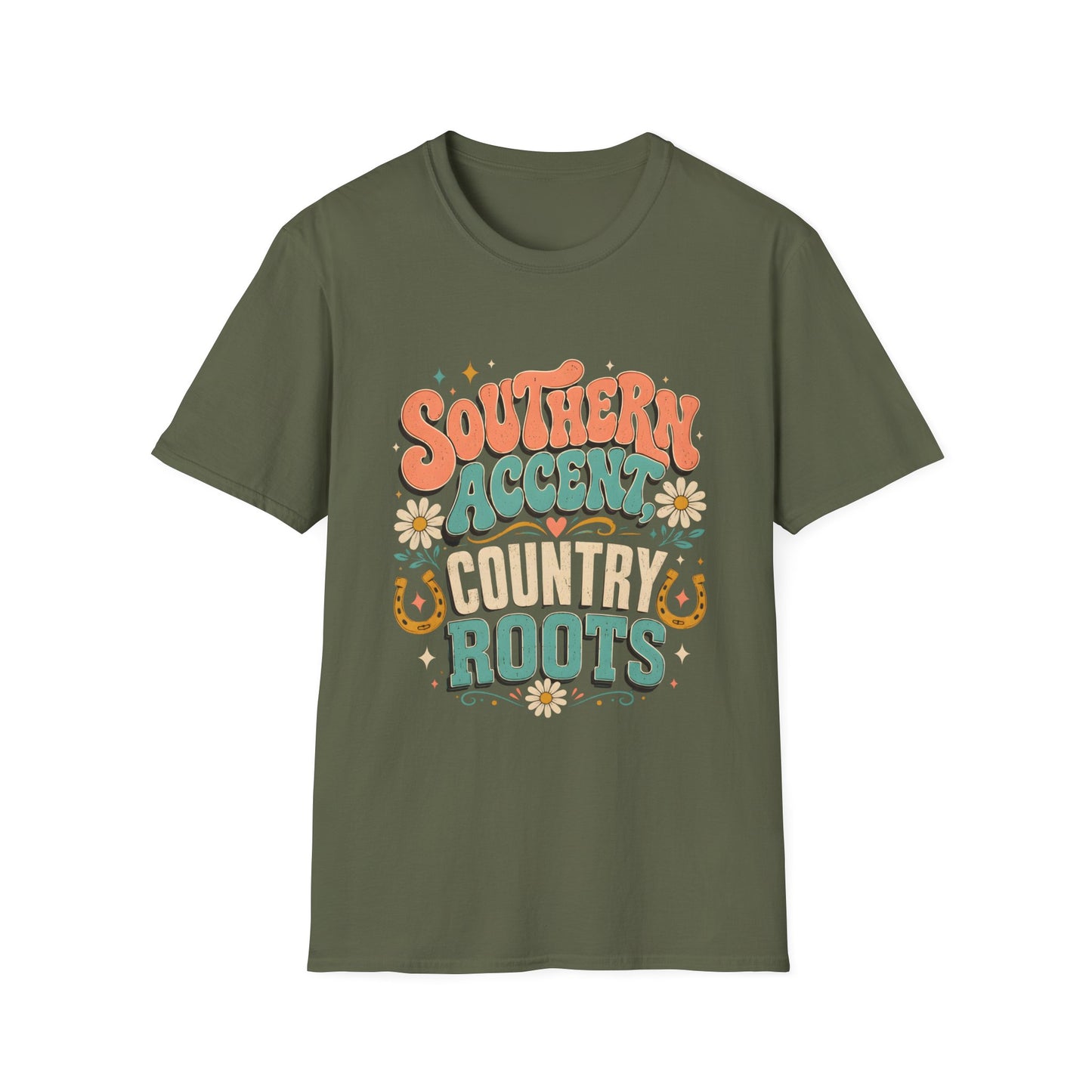 Southern Accent Country Roots Retro T-Shirt