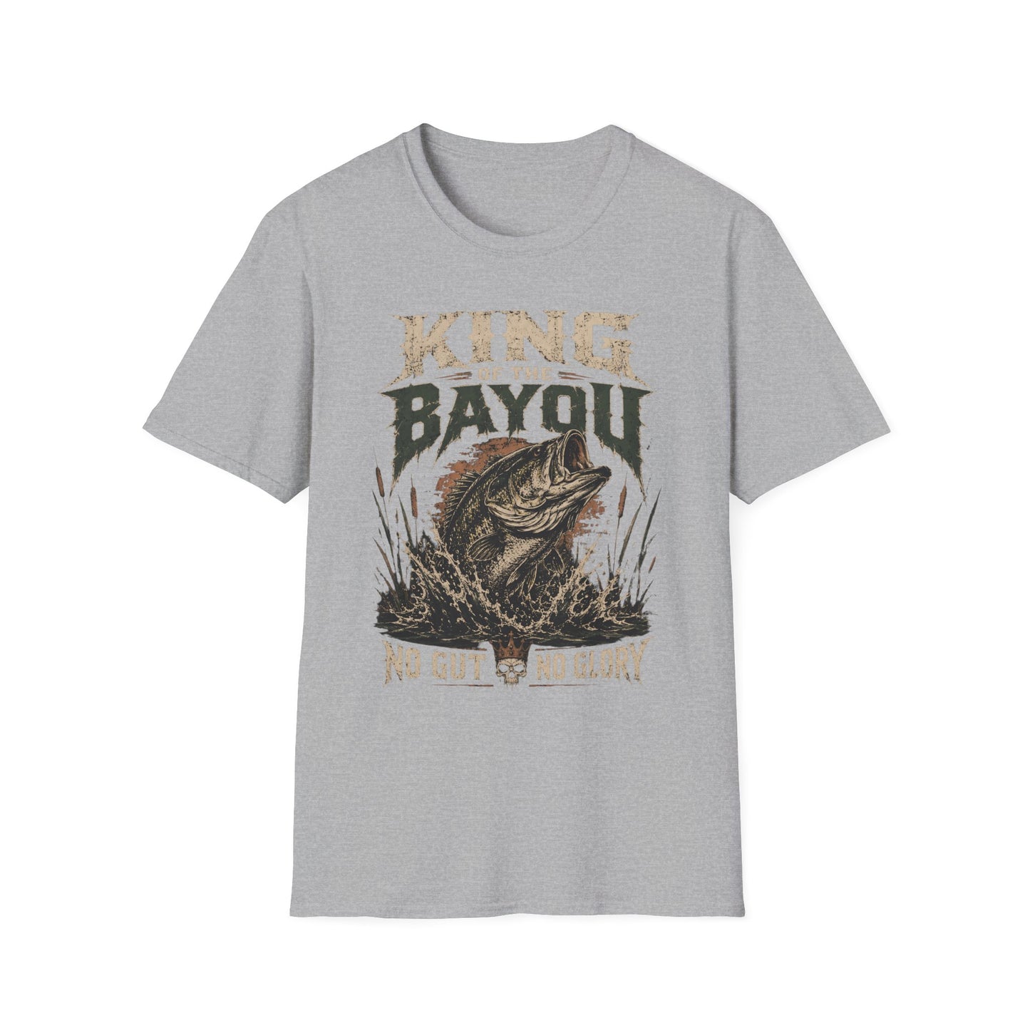King Of The Bayou Fishing No Gut No Glory T-Shirt
