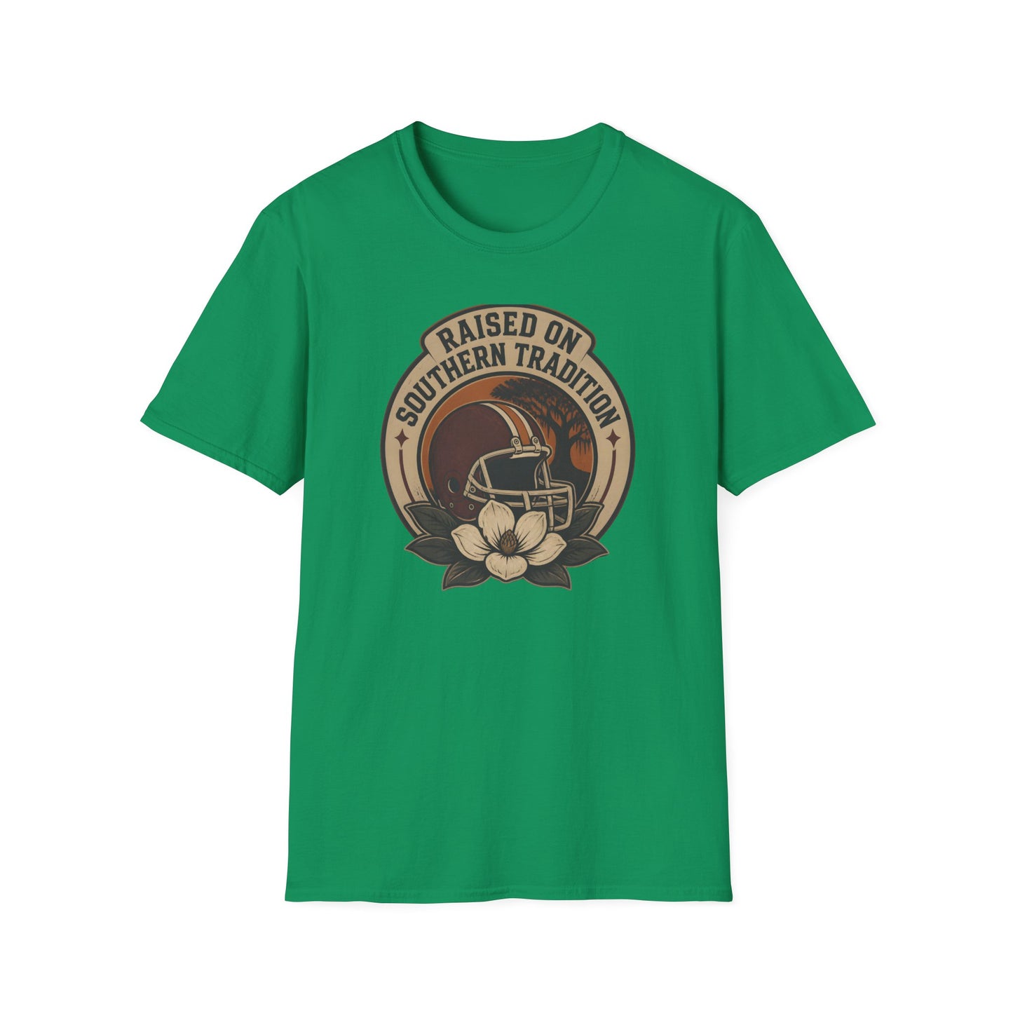 Raised On Southern Tradition Vintage Football Helmet T-Shirt