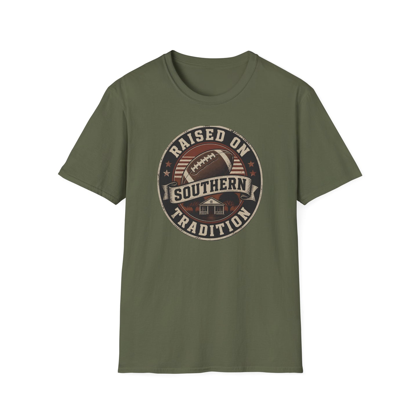 Raised On Southern Tradition Football Heritage T-Shirt