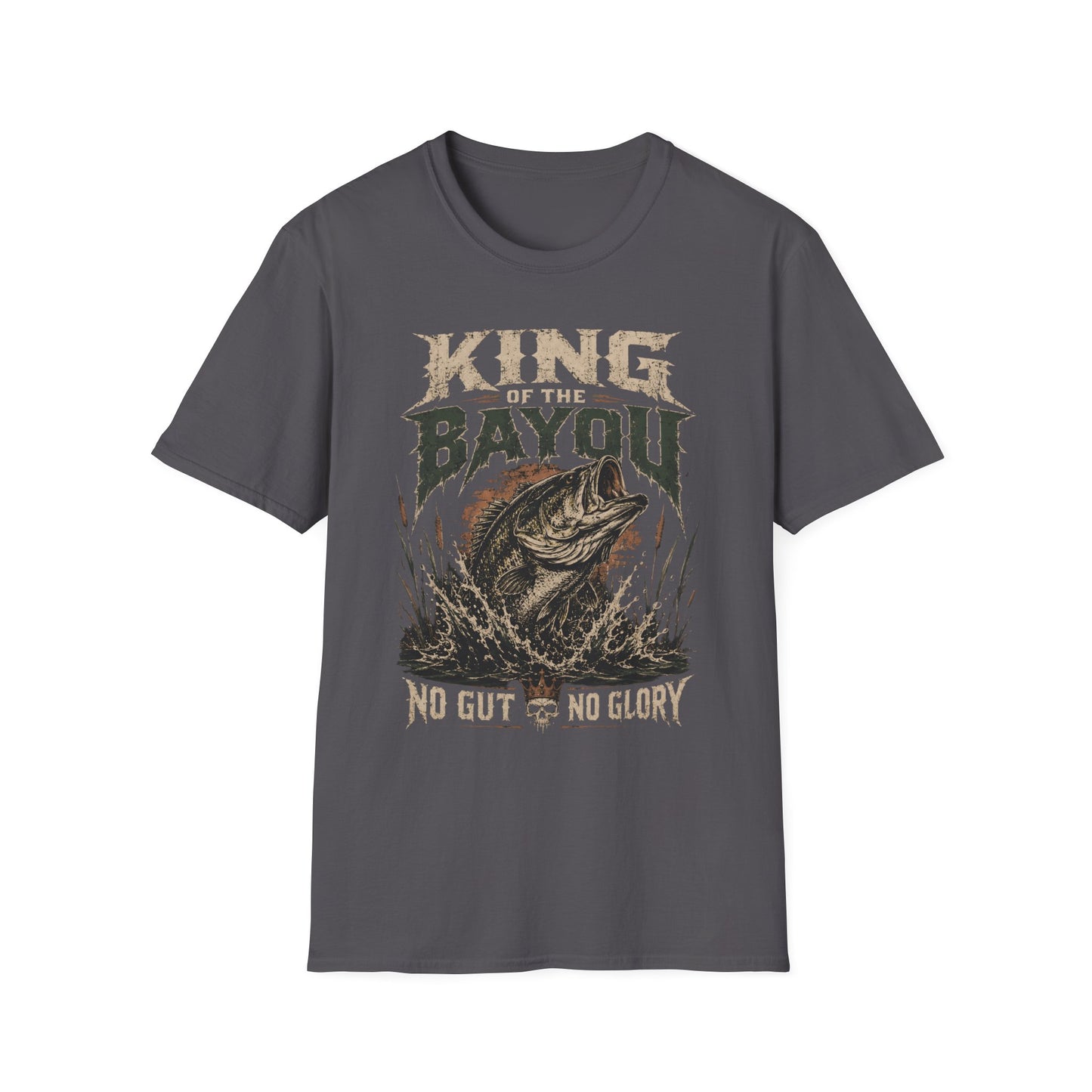 King Of The Bayou Fishing No Gut No Glory T-Shirt