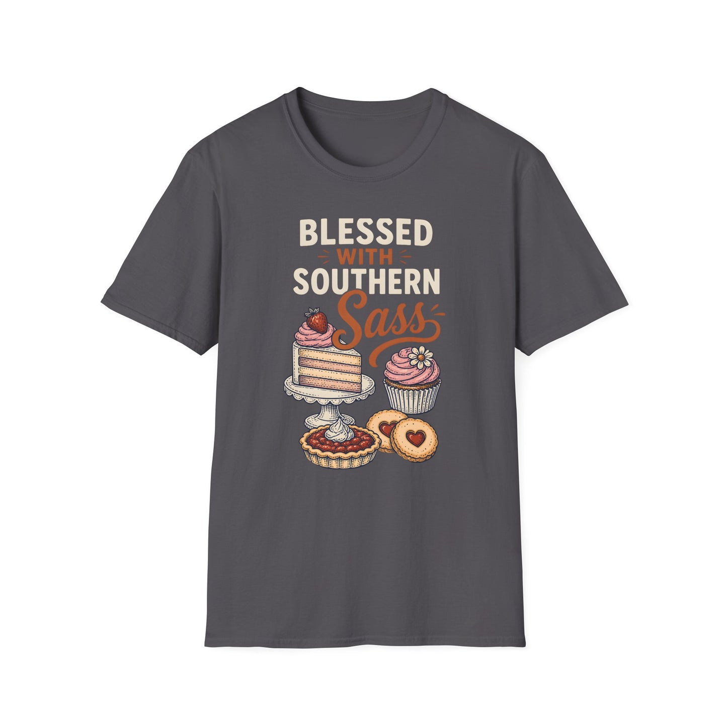 Blessed With Southern Sass Dessert Lover T-Shirt