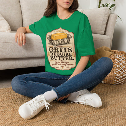 Grits Require Butter Southern Food T-Shirt