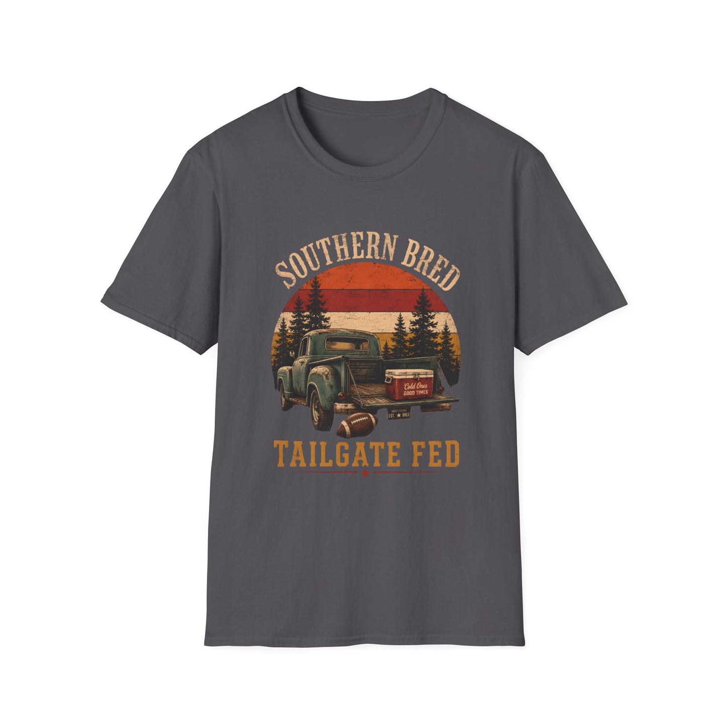 Southern Bred Tailgate Fed Vintage Truck T-Shirt