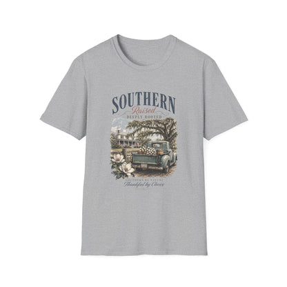 Southern Raised Vintage Truck T-Shirt - HomeGrown South Graphic Tee (View 3)