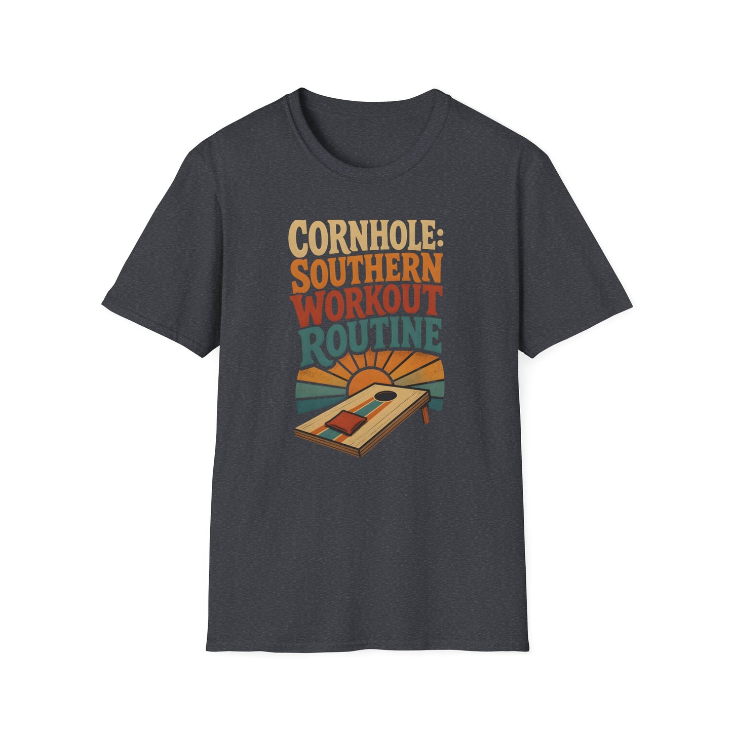 Cornhole Southern Workout Routine Fun T-Shirt