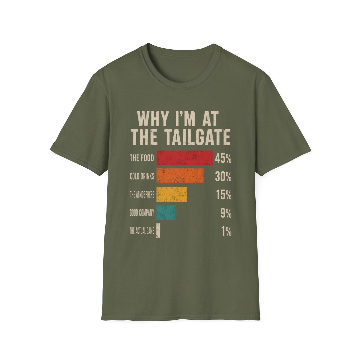 Why Im At The Tailgate Food Drinks Atmosphere T-Shirt