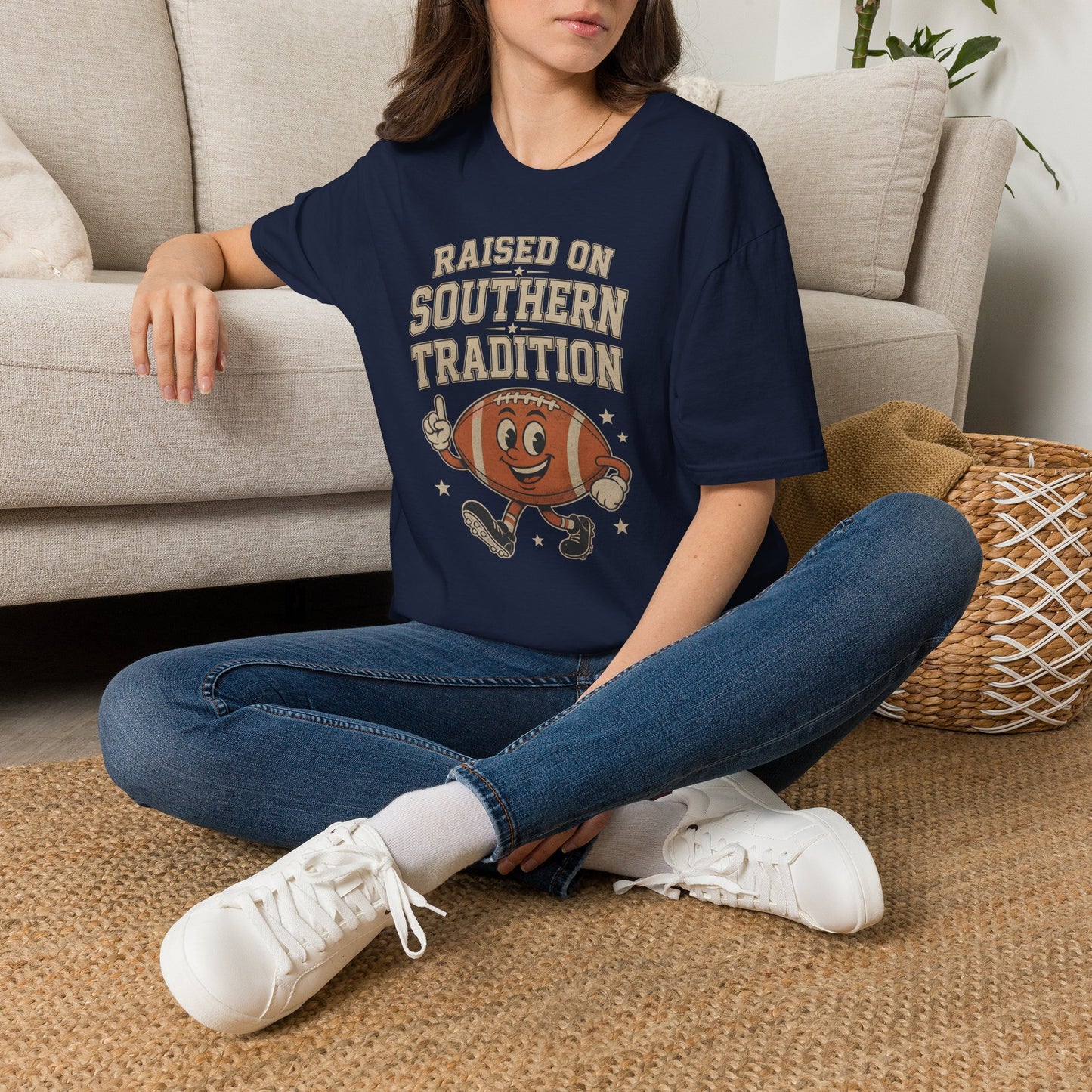 Raised On Southern Tradition Football Fan T-Shirt