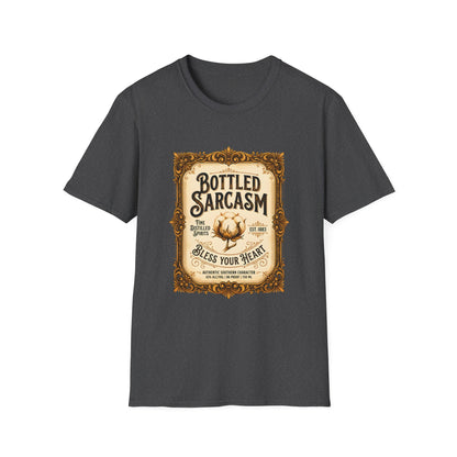Bottled Sarcasm Vintage Label Graphic T-Shirt - HomeGrown South Graphic Tee (View 2)