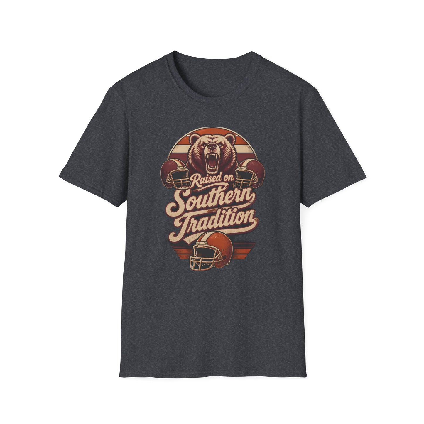 Raised On Southern Tradition Football Bear T-Shirt