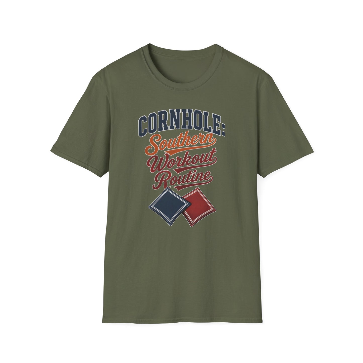 Cornhole Southern Workout Routine T-Shirt