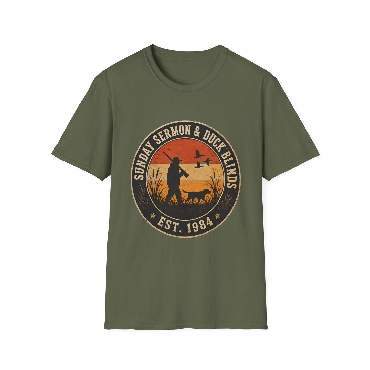 Sunday Sermon And Duck Blinds Est 1984 T-Shirt