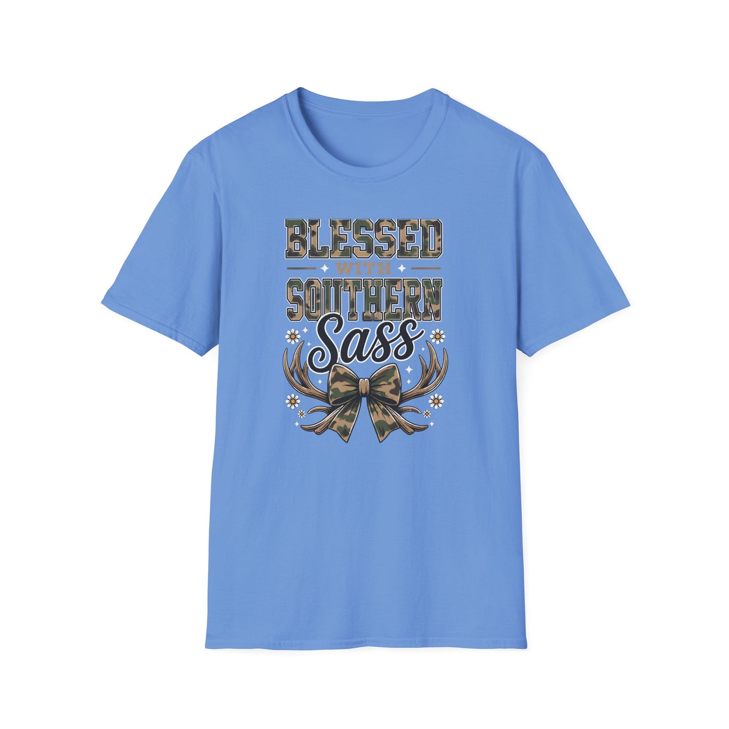 Blessed With Southern Sass Camouflage T-Shirt