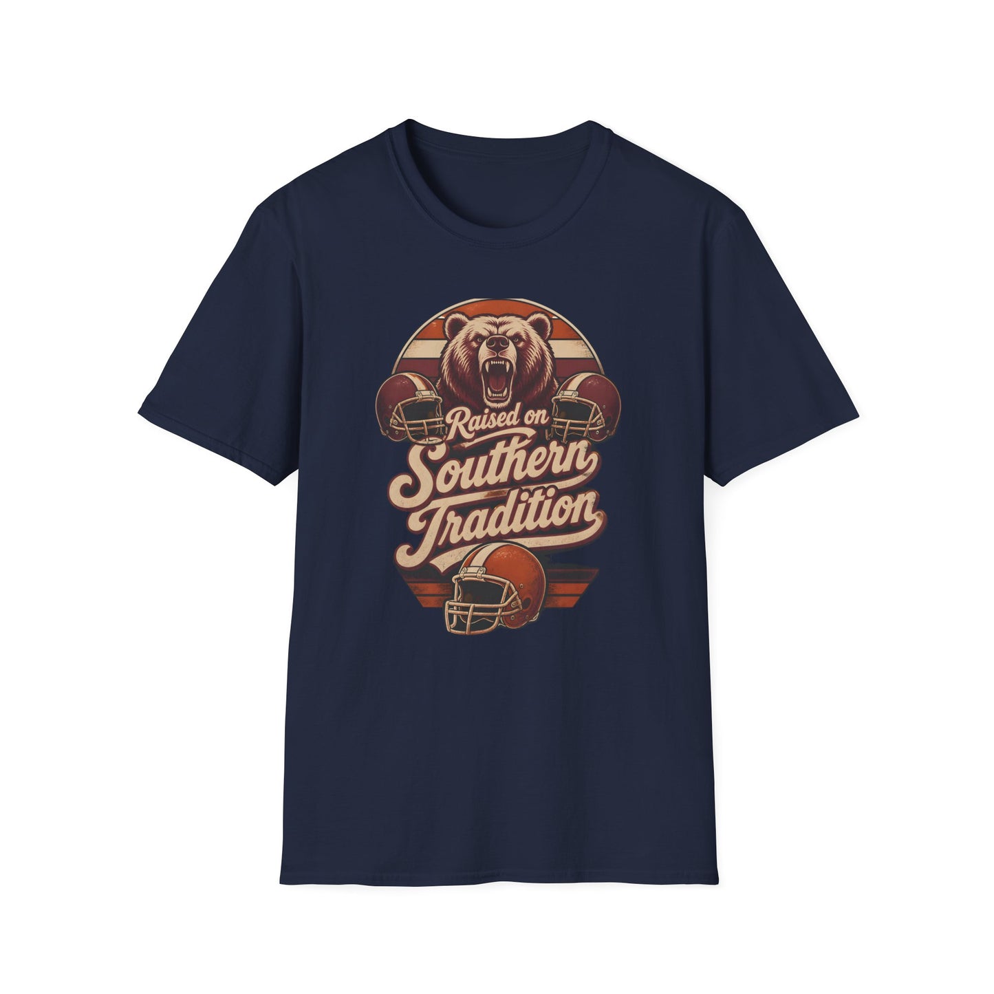 Raised On Southern Tradition Football Bear T-Shirt