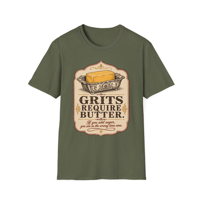 Grits Require Butter Southern Food T-Shirt