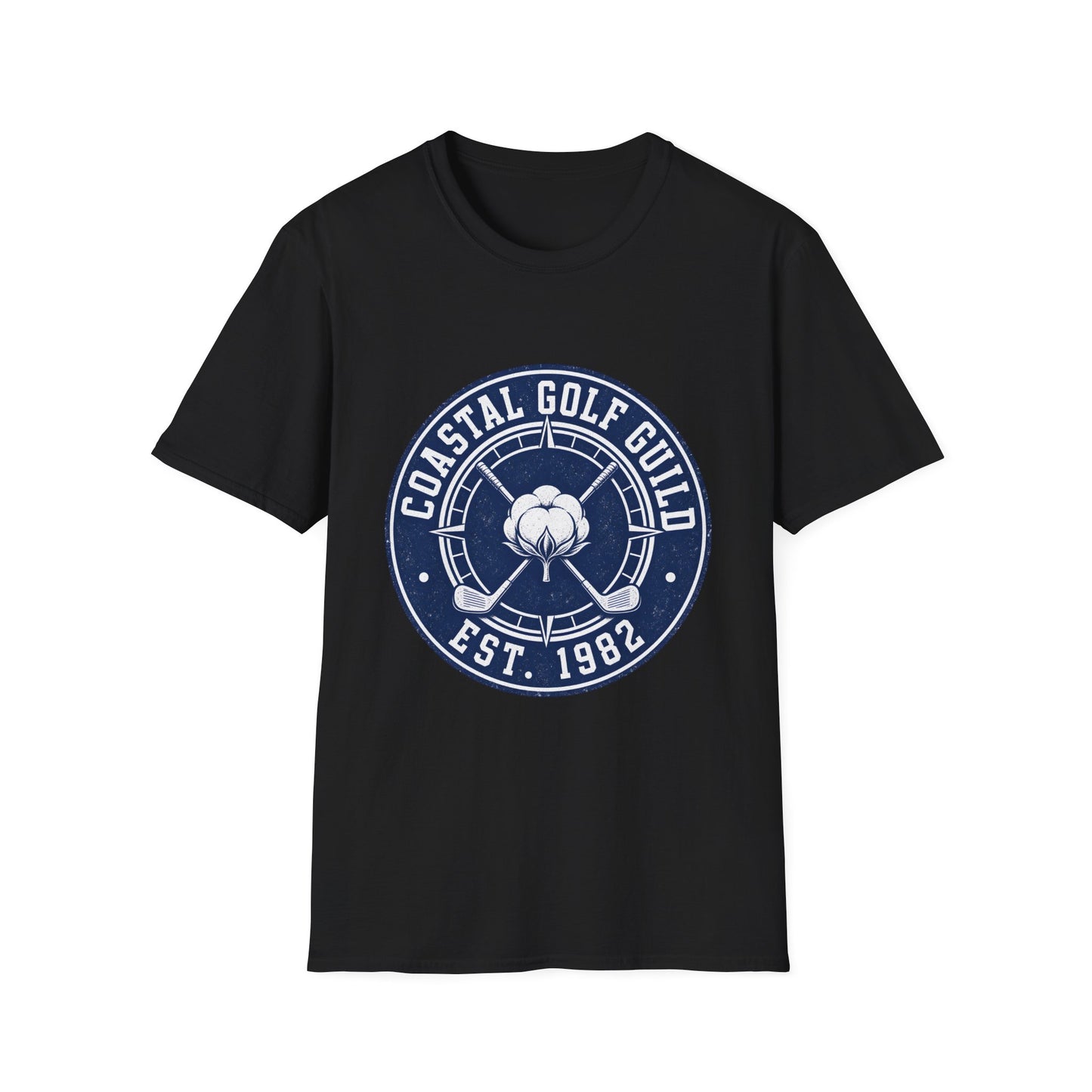 Coastal Golf Guild Vintage Golf Logo (Est. 1982) T-Shirt