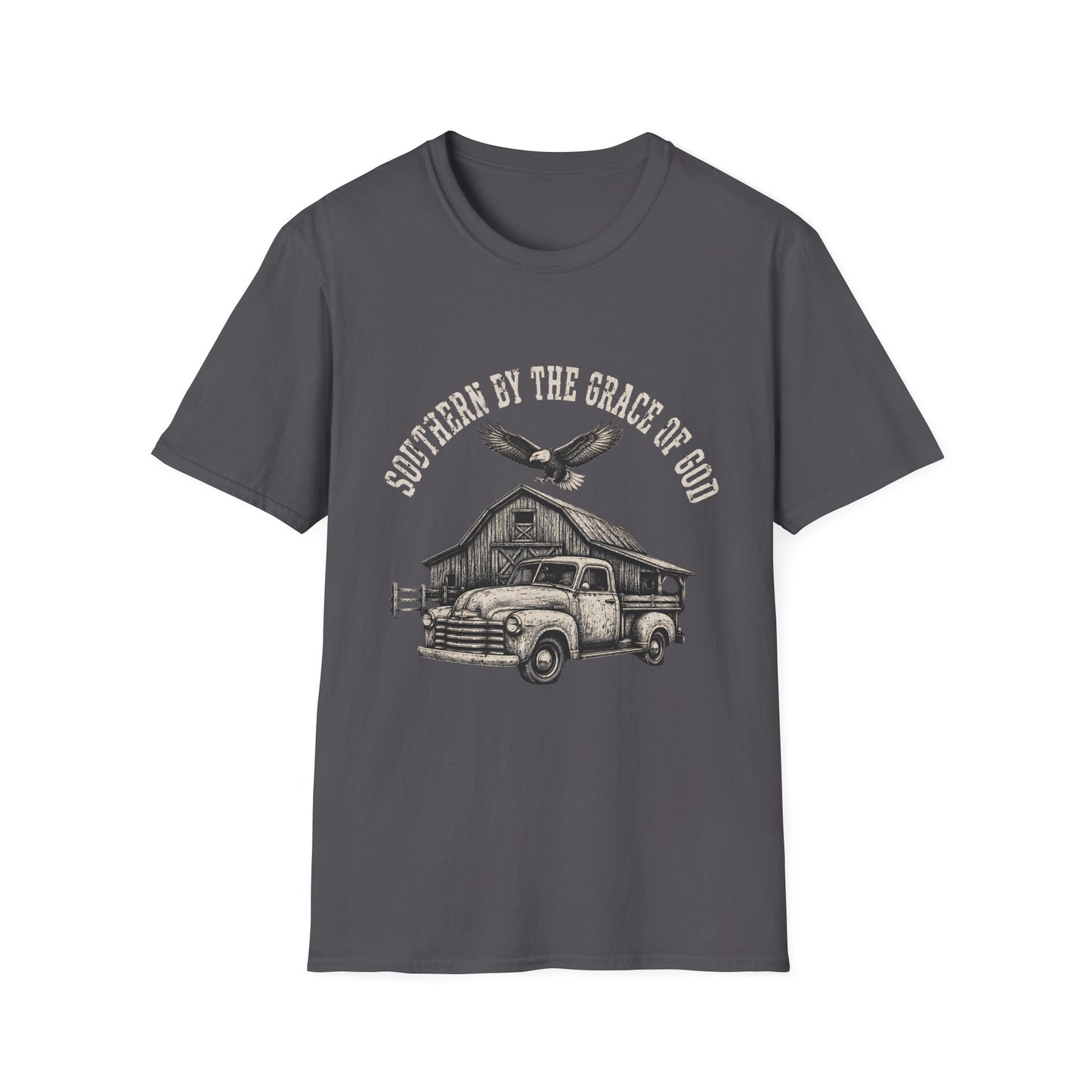 Southern By The Grace Of God Vintage Truck Barn T-Shirt