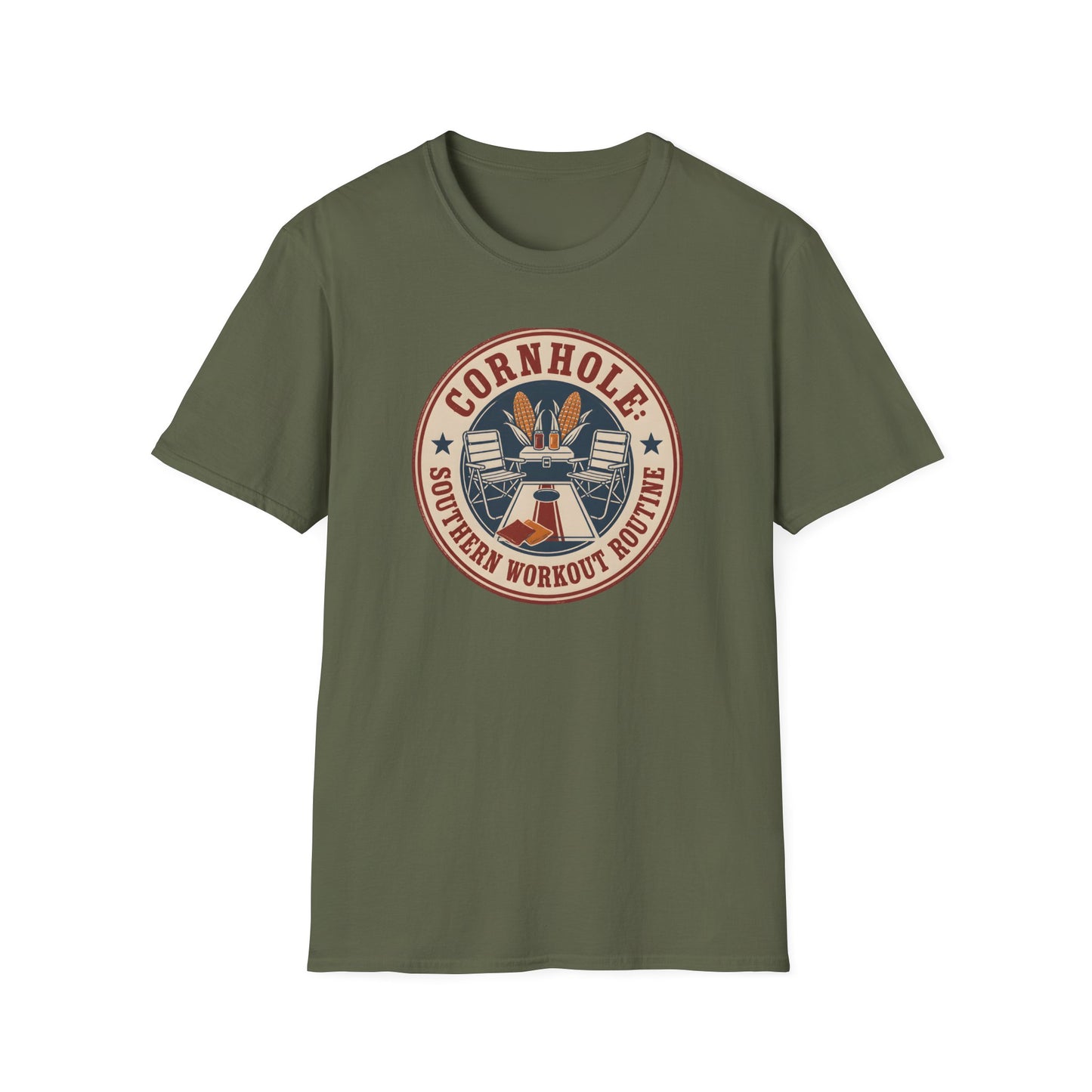 Cornhole Southern Workout Routine Fun Game T-Shirt