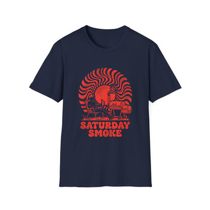 Saturday Smoke BBQ Grilling Southern Style T-Shirt - HomeGrown South Graphic Tee (View 4)