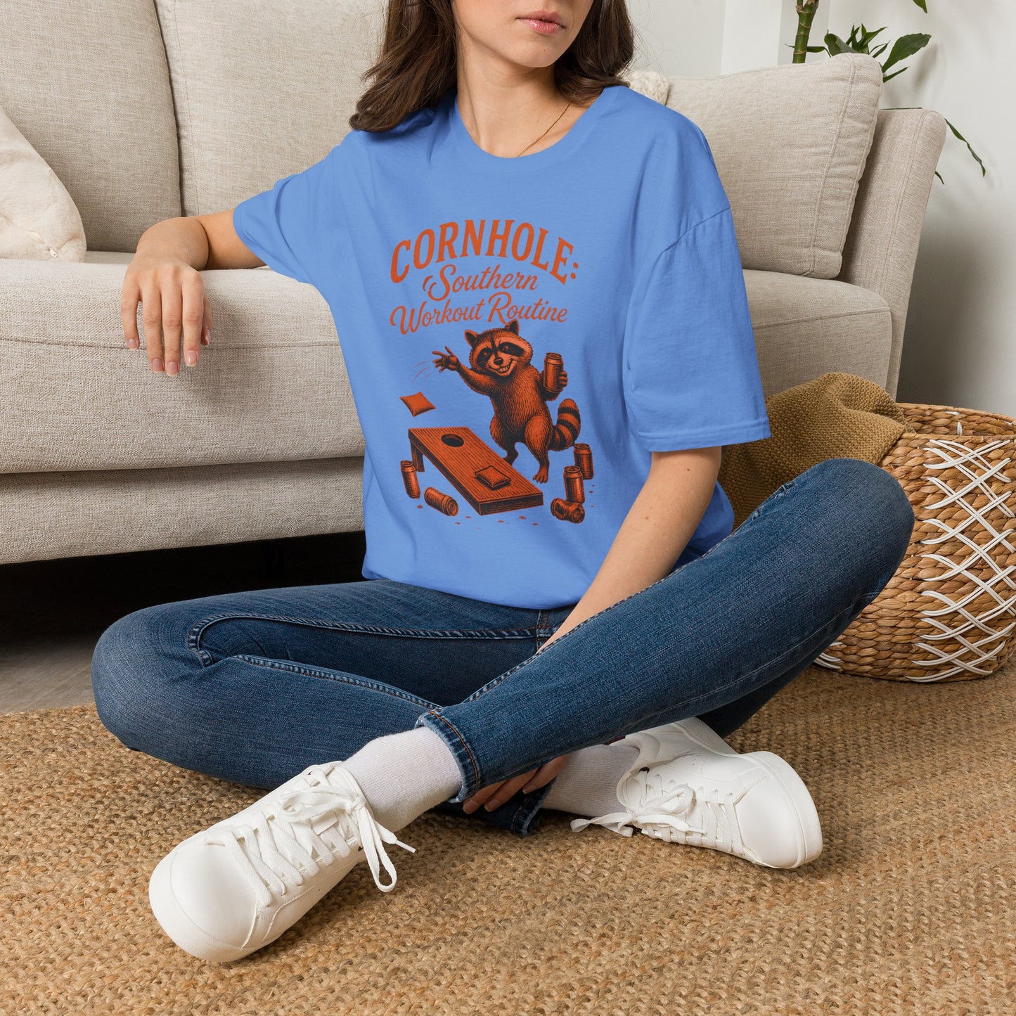 Cornhole Southern Workout Routine Fun T-Shirt