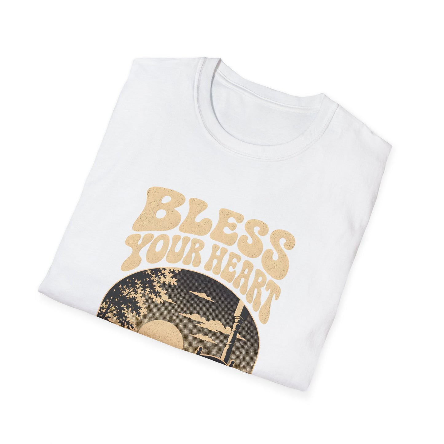 Bless Your Heart Southern Sunset Porch Graphic T-shirt