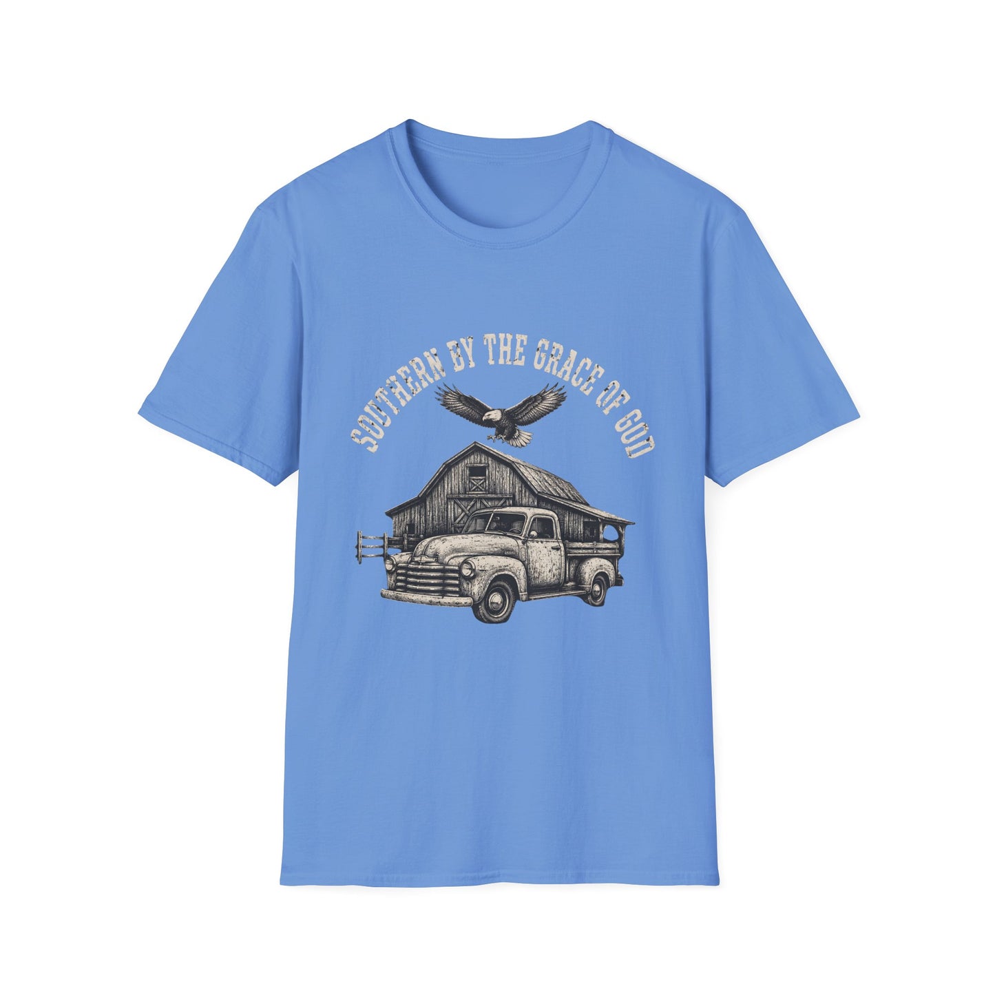 Southern By The Grace Of God Vintage Truck Barn T-Shirt